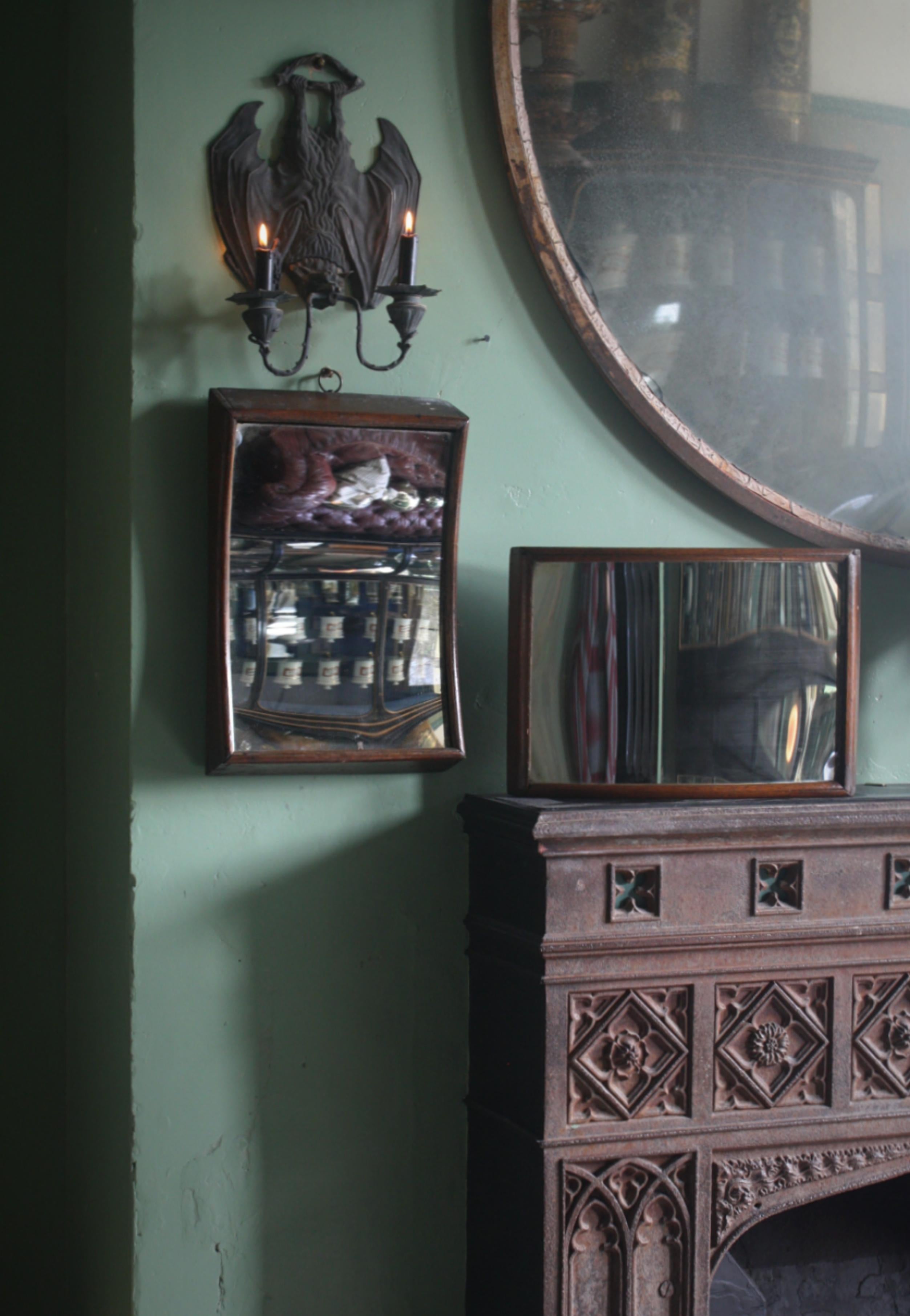 19th C Pair of Peep Show Fairground Carnival Distortion Mirrors Concave Convex 4