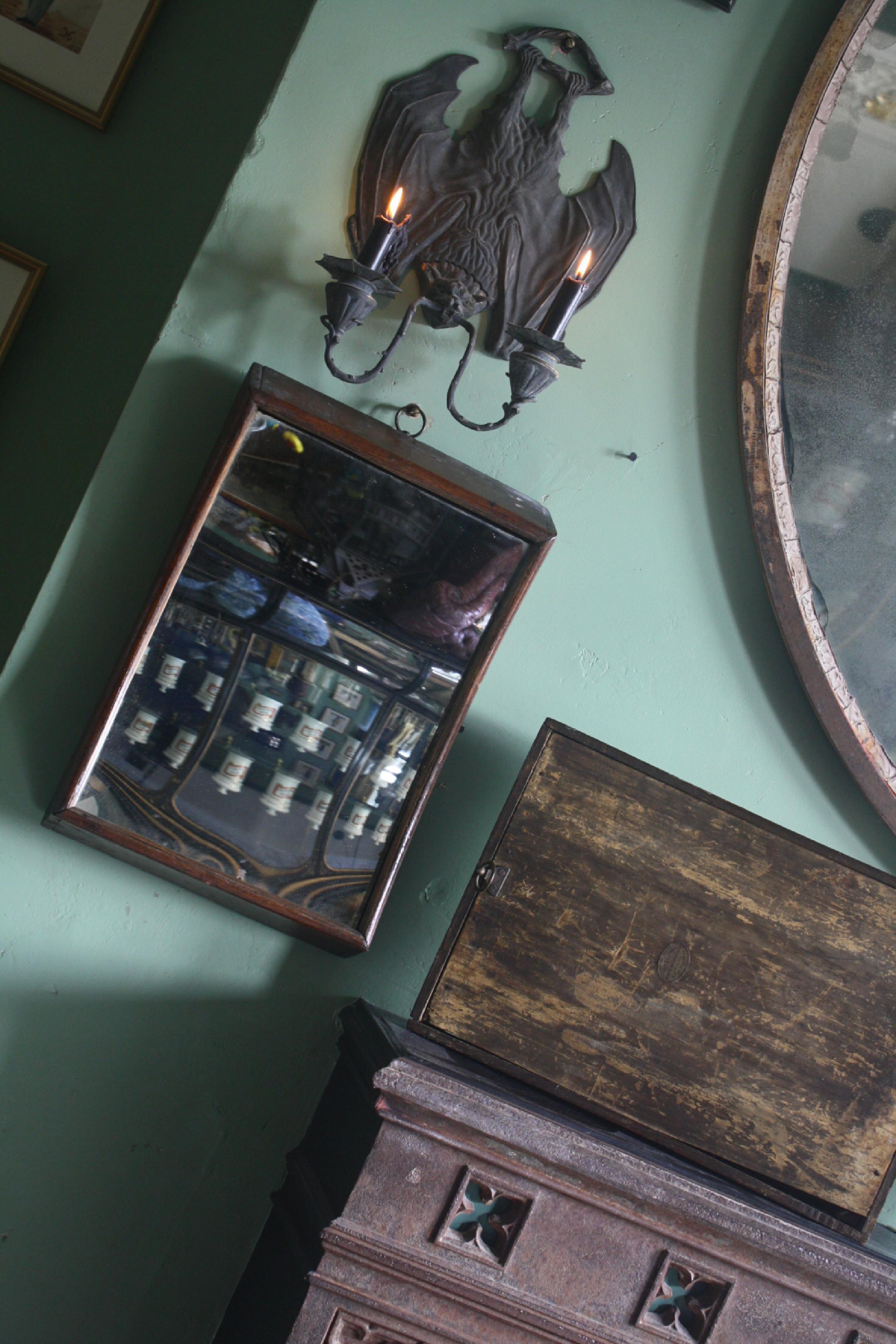 19th C Pair of Peep Show Fairground Carnival Distortion Mirrors Concave Convex 5