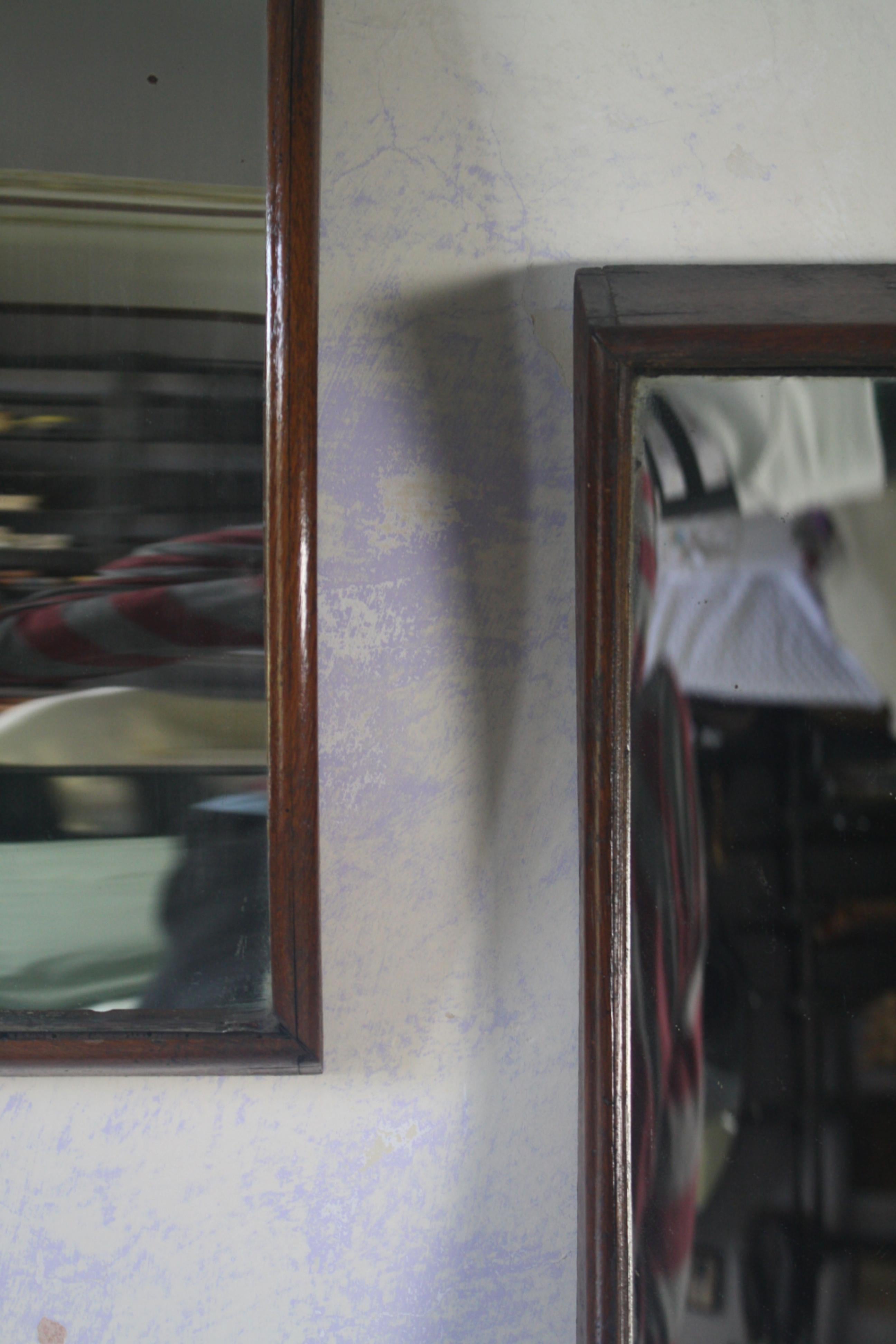 English 19th C Pair of Peep Show Fairground Carnival Distortion Mirrors Concave Convex