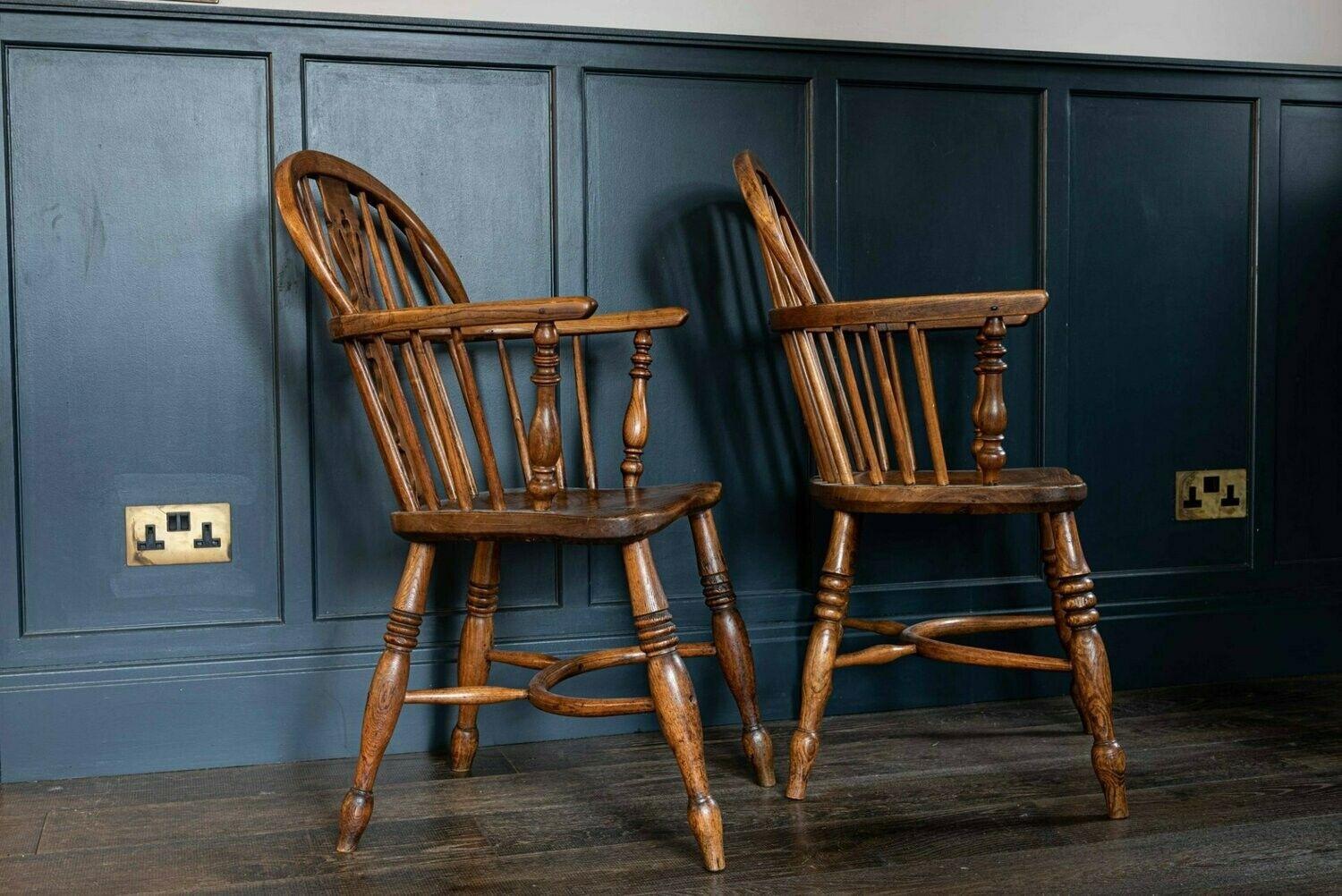 19thC Pair of Windsor Chairs im Zustand „Gut“ im Angebot in Staffordshire, GB
