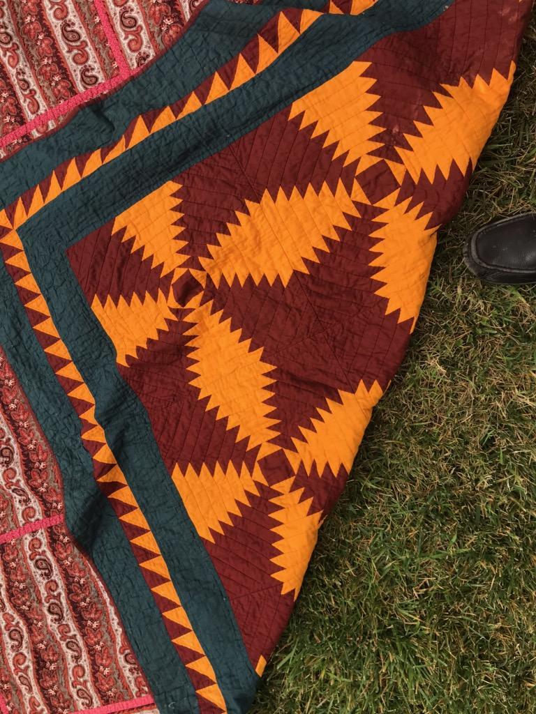 Courtepointe patchwork Paisley du 19ème siècle du comté de Lancaster, Pennsylvanie en vente 1