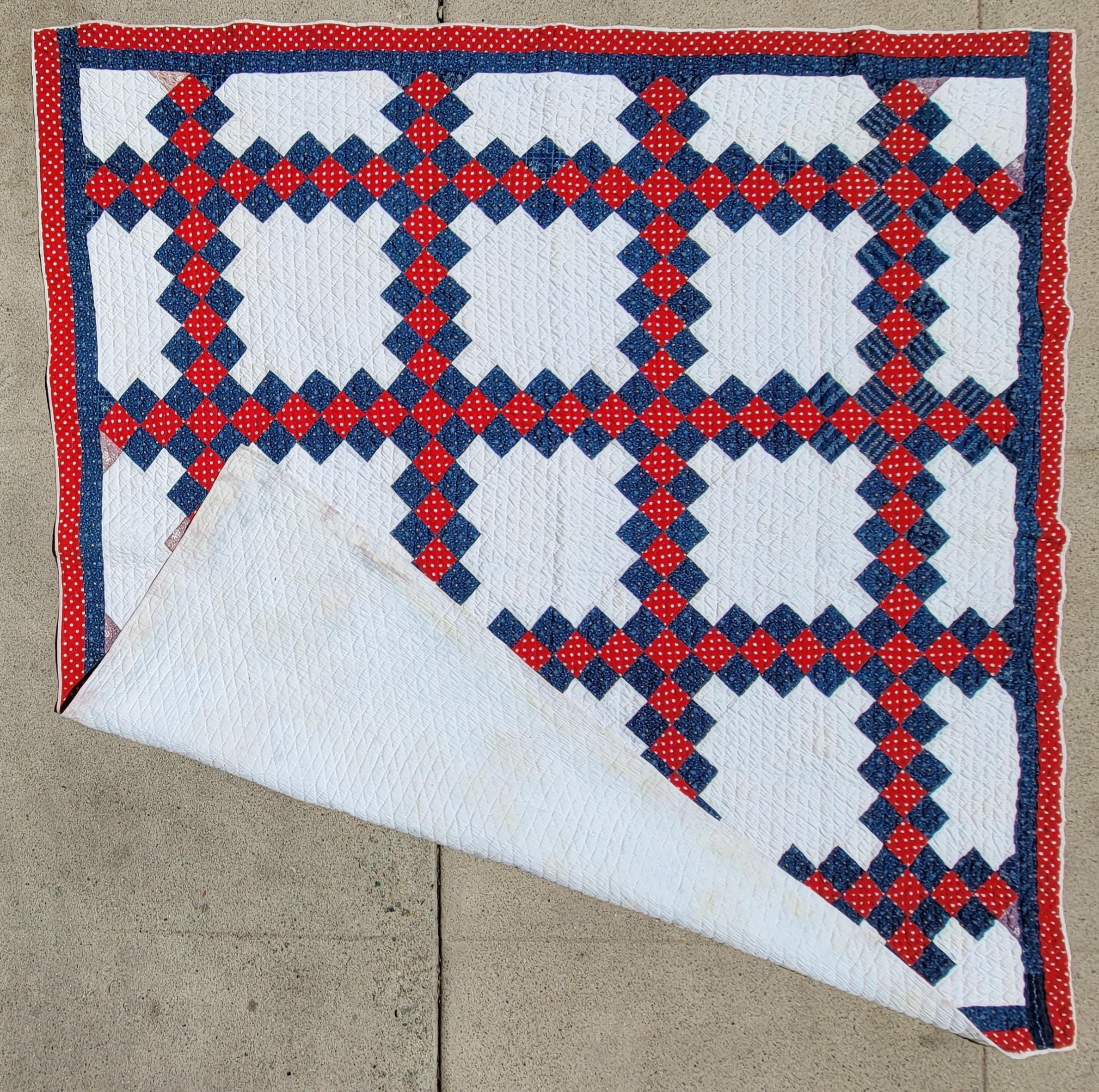 triple irish chain quilt pattern