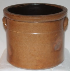 19thc Pennsylvania Stone Ware  Decorated Crock