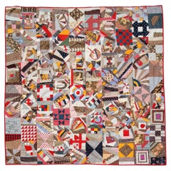 19thc Pennsylvania Strip /Crazy Quilt