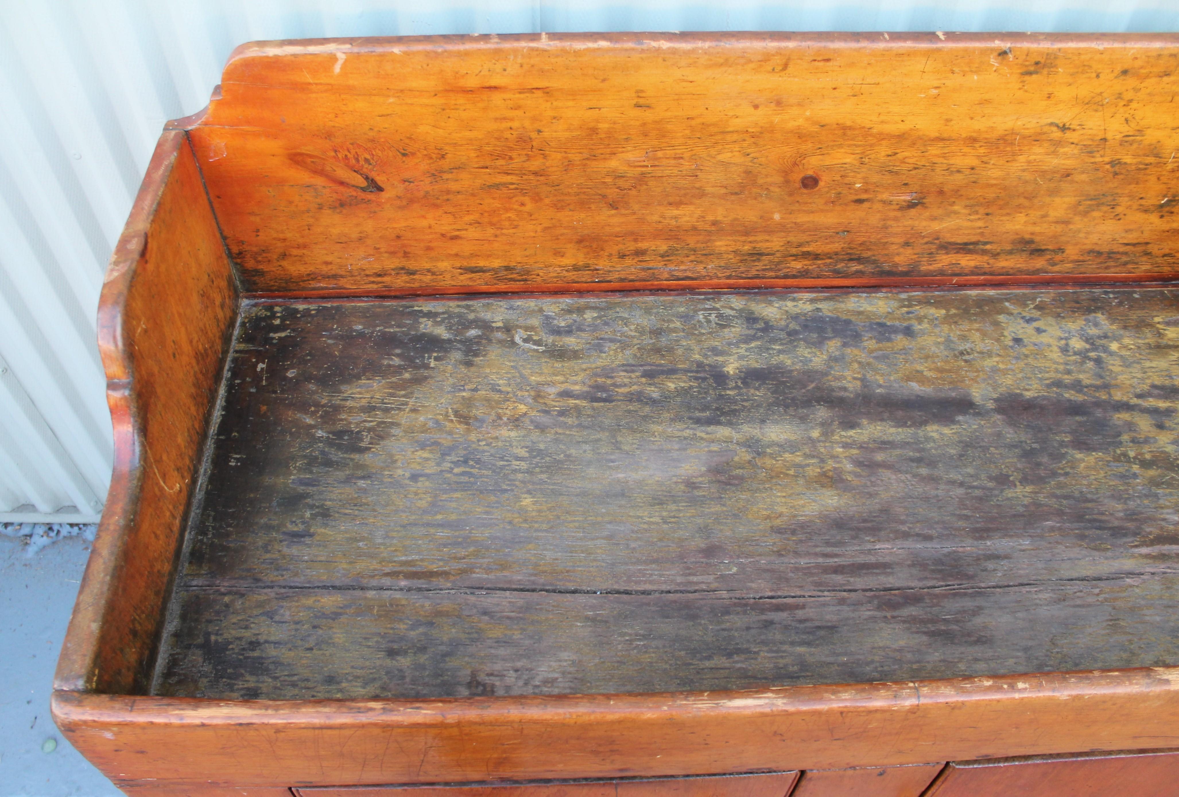 Hand-Crafted 19th Century Pennsylvania Two-Door Dry Sink For Sale