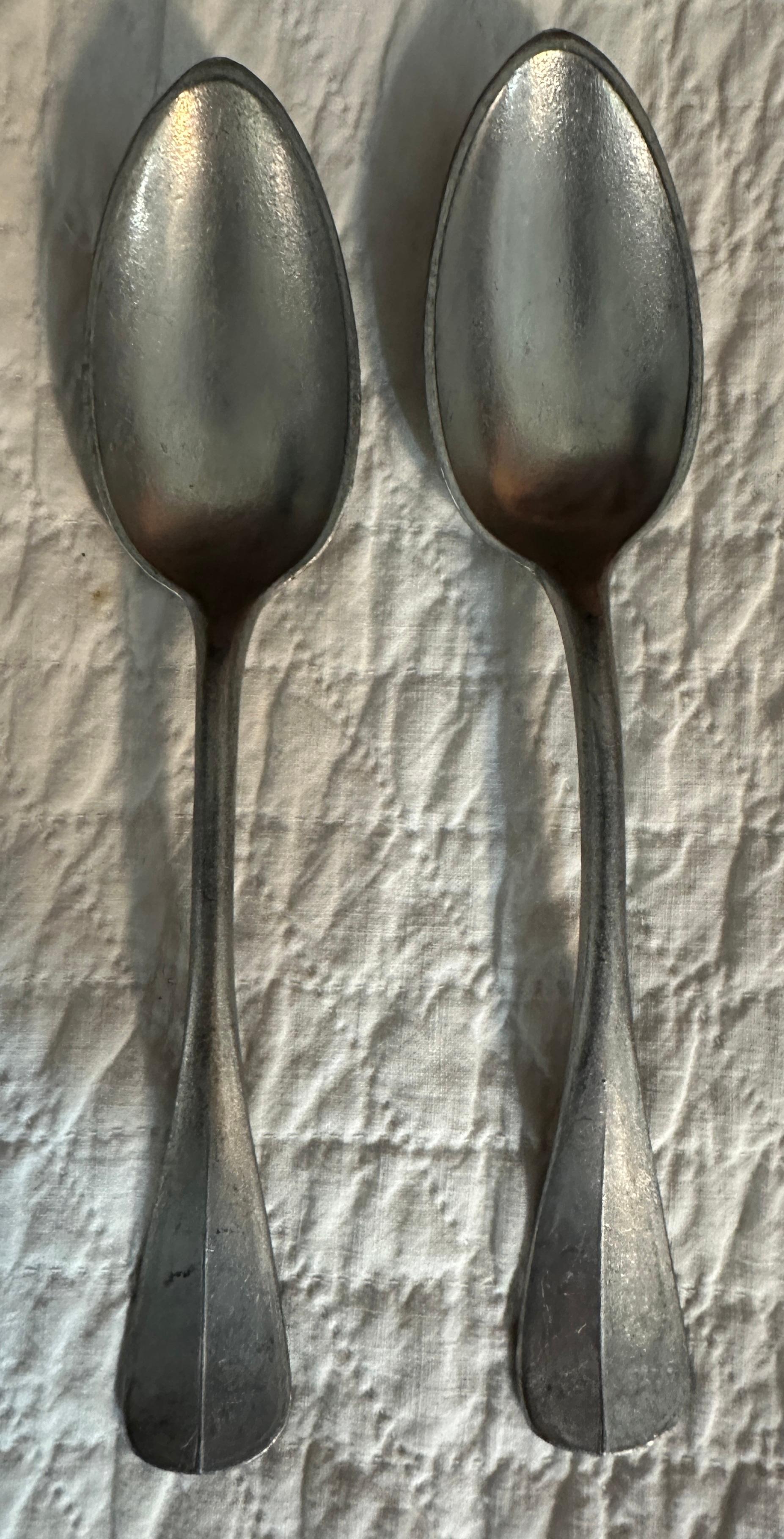 Adirondack 19Thc Pewter Serving Spoons -10 Pcs. Set For Sale