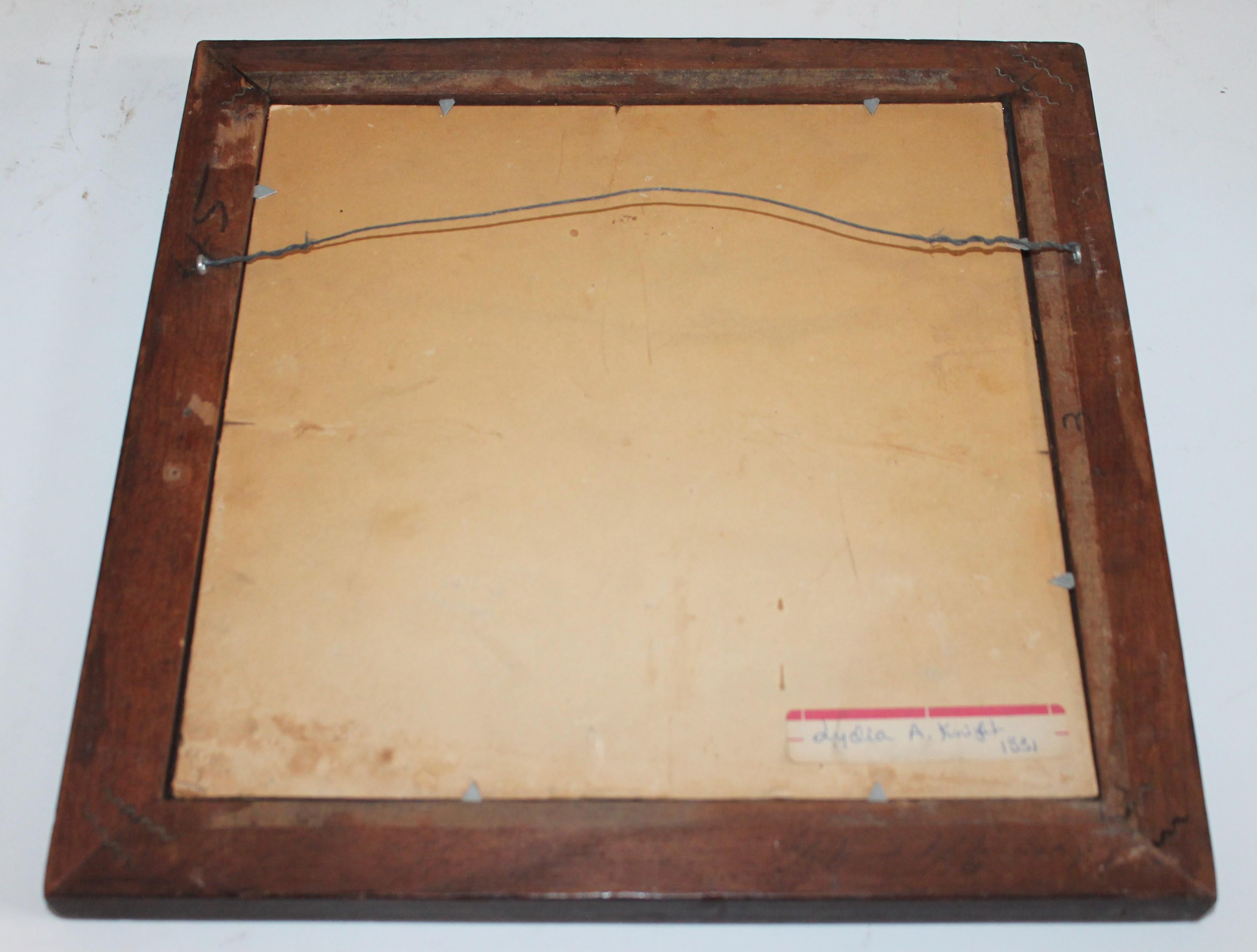 American 19th Century Philadelphia Sampler in Antique  Frame -Dated 1831 For Sale