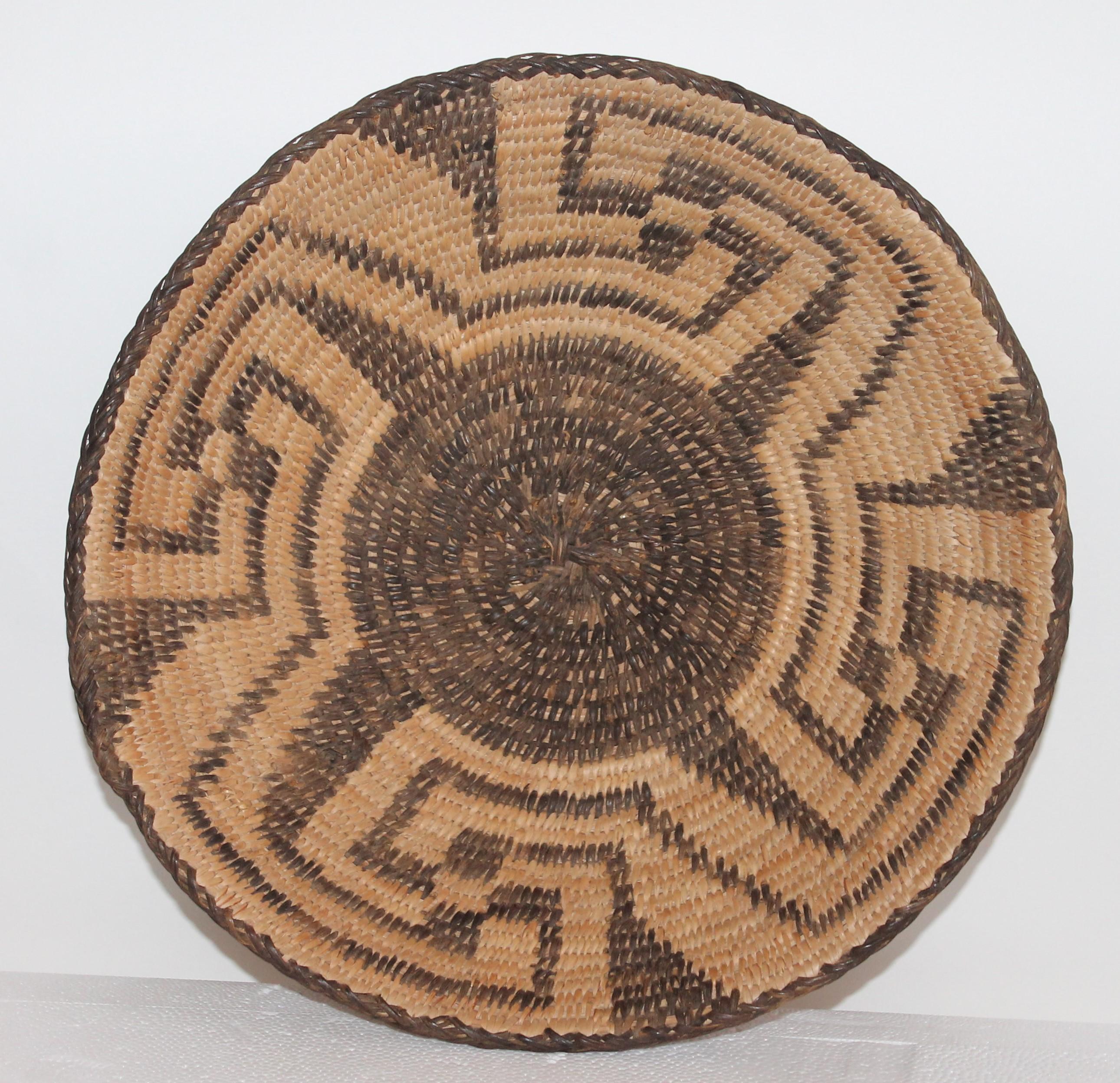 Native American 19th Century Pima Indian Baskets Collection of Three