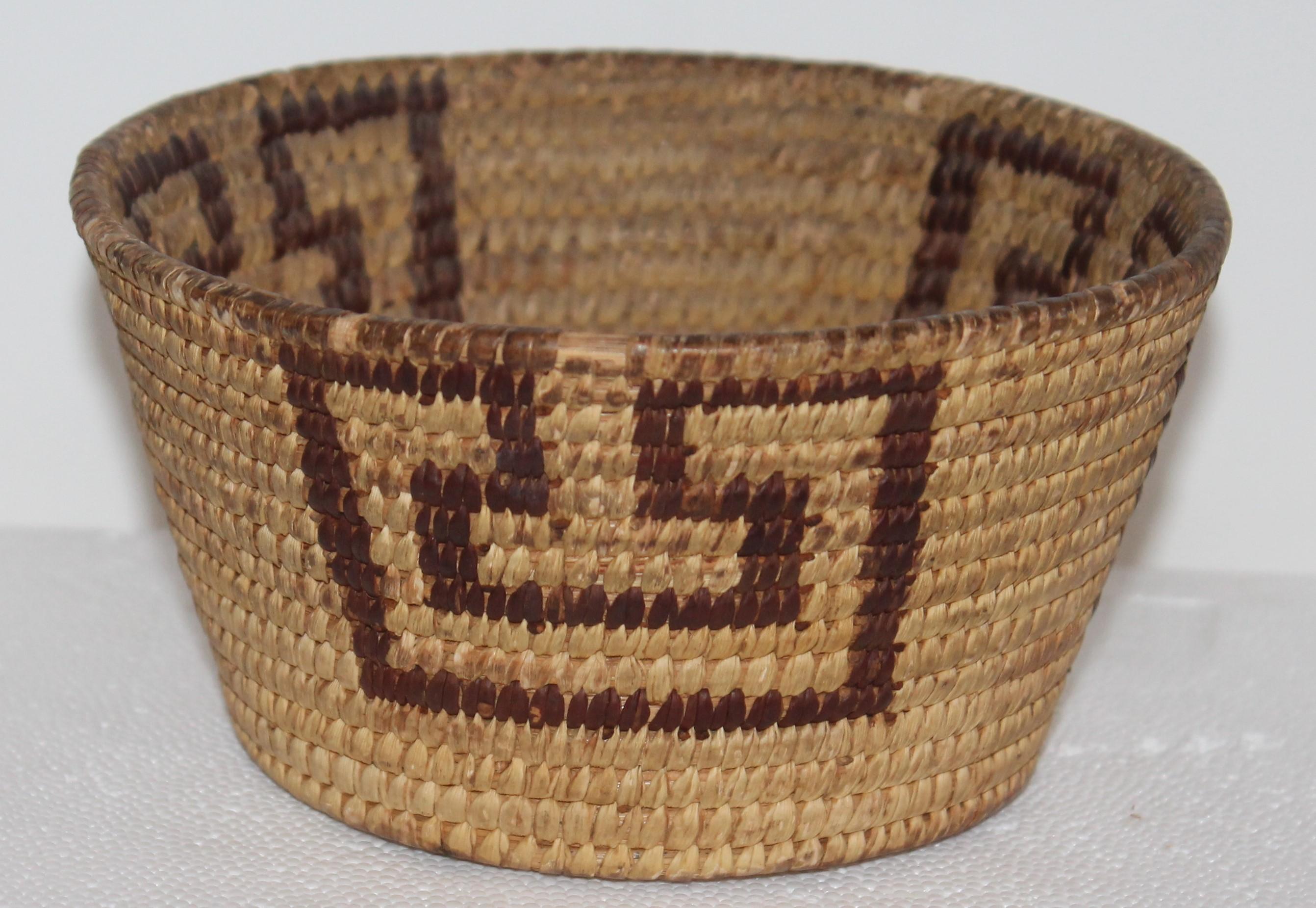 Hand-Woven 19th Century Pima Indian Baskets Collection of Three