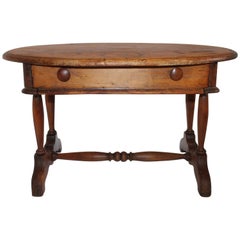 19th Century Pine Oval Coffee / Side Small Table