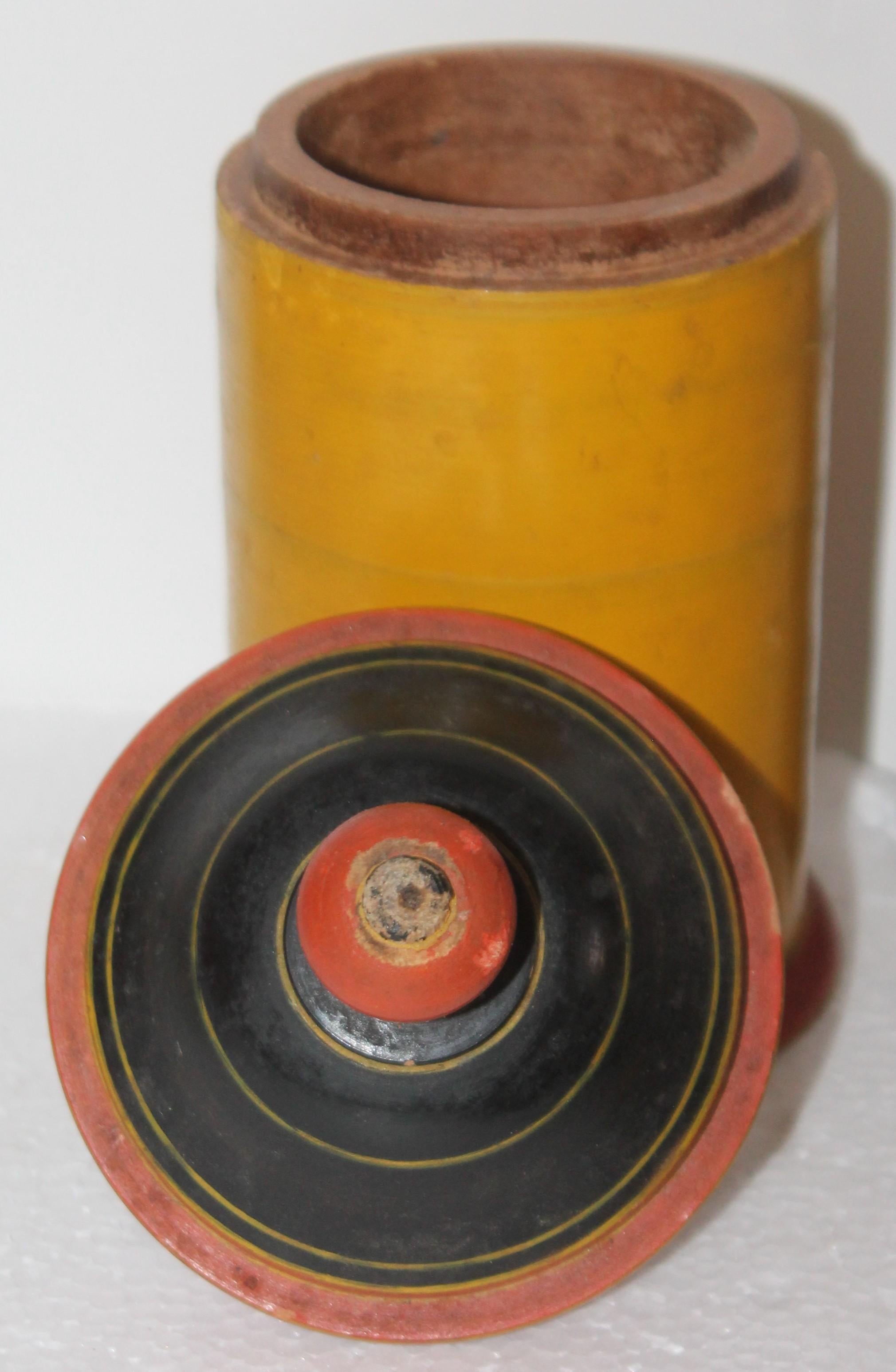 wood canister with lid