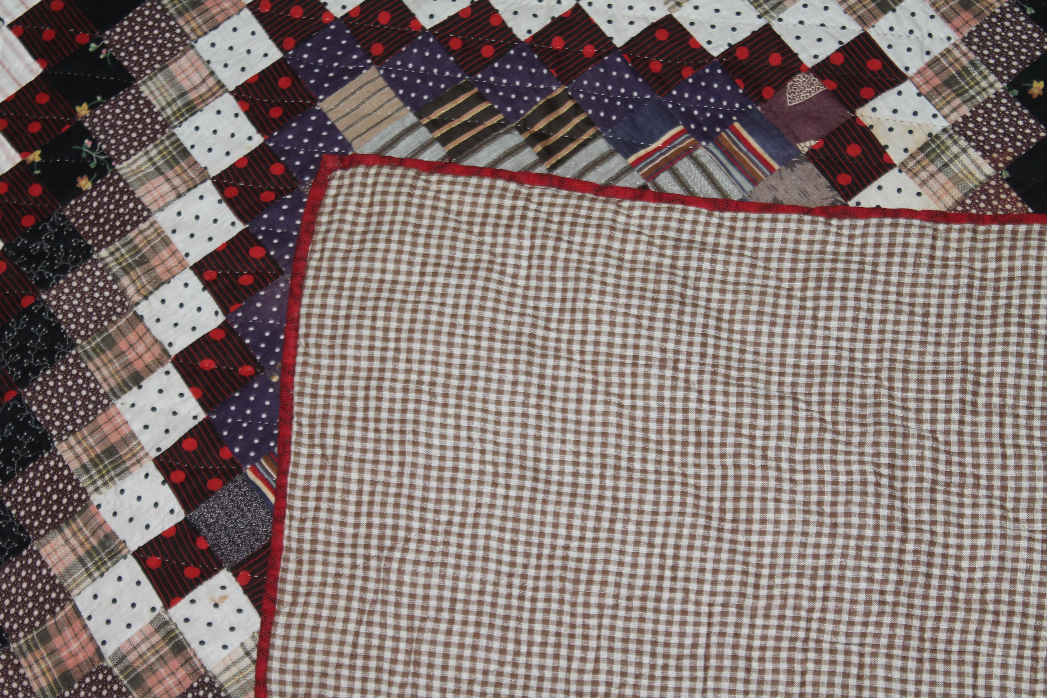 19Thc Postage Stamp Trip Around The World Quilt 1