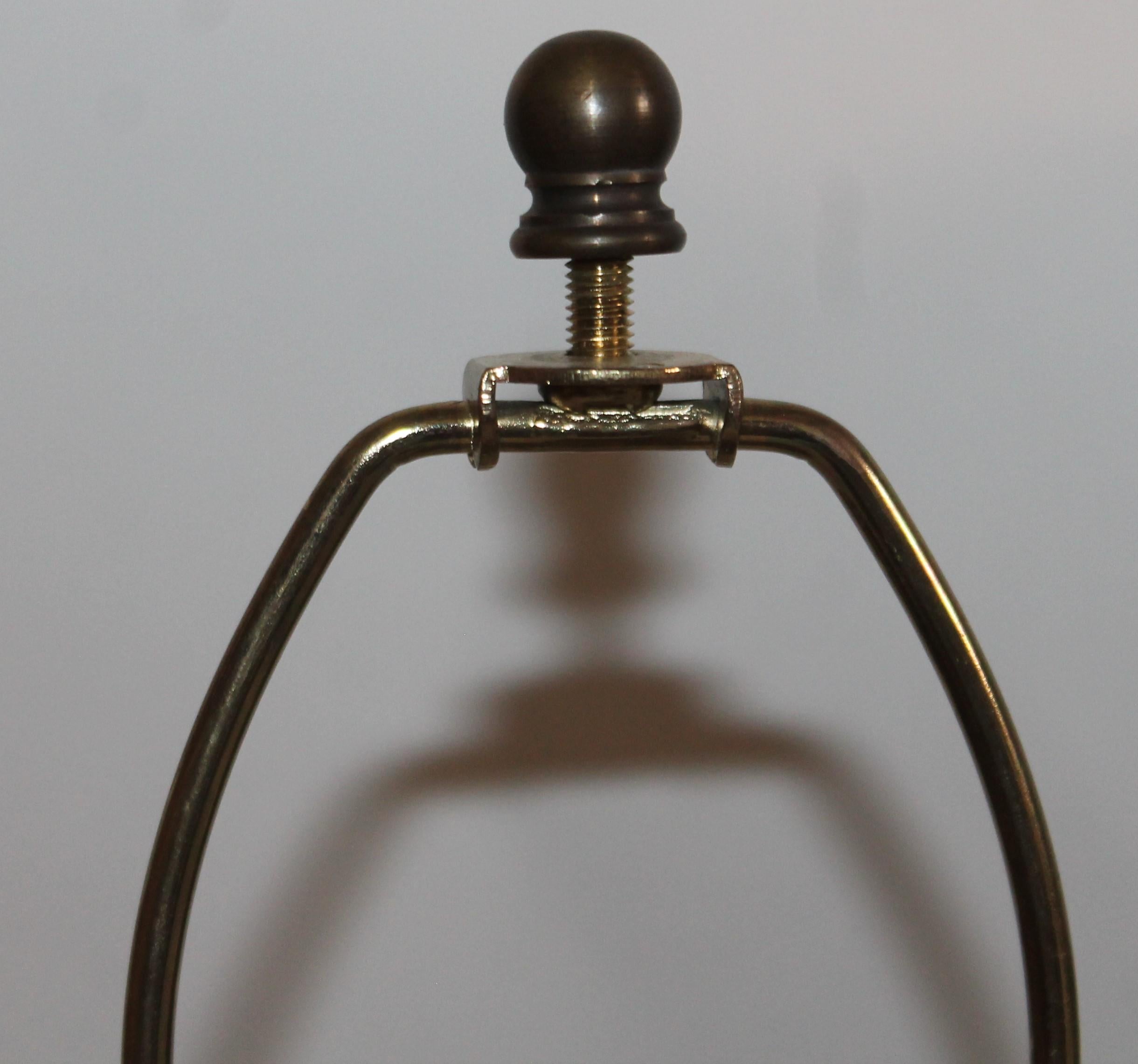 American 19th Century Pottery Crock Lamp