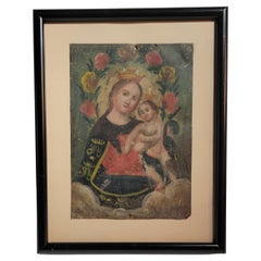 Art catholique Retablo du 19ème siècle