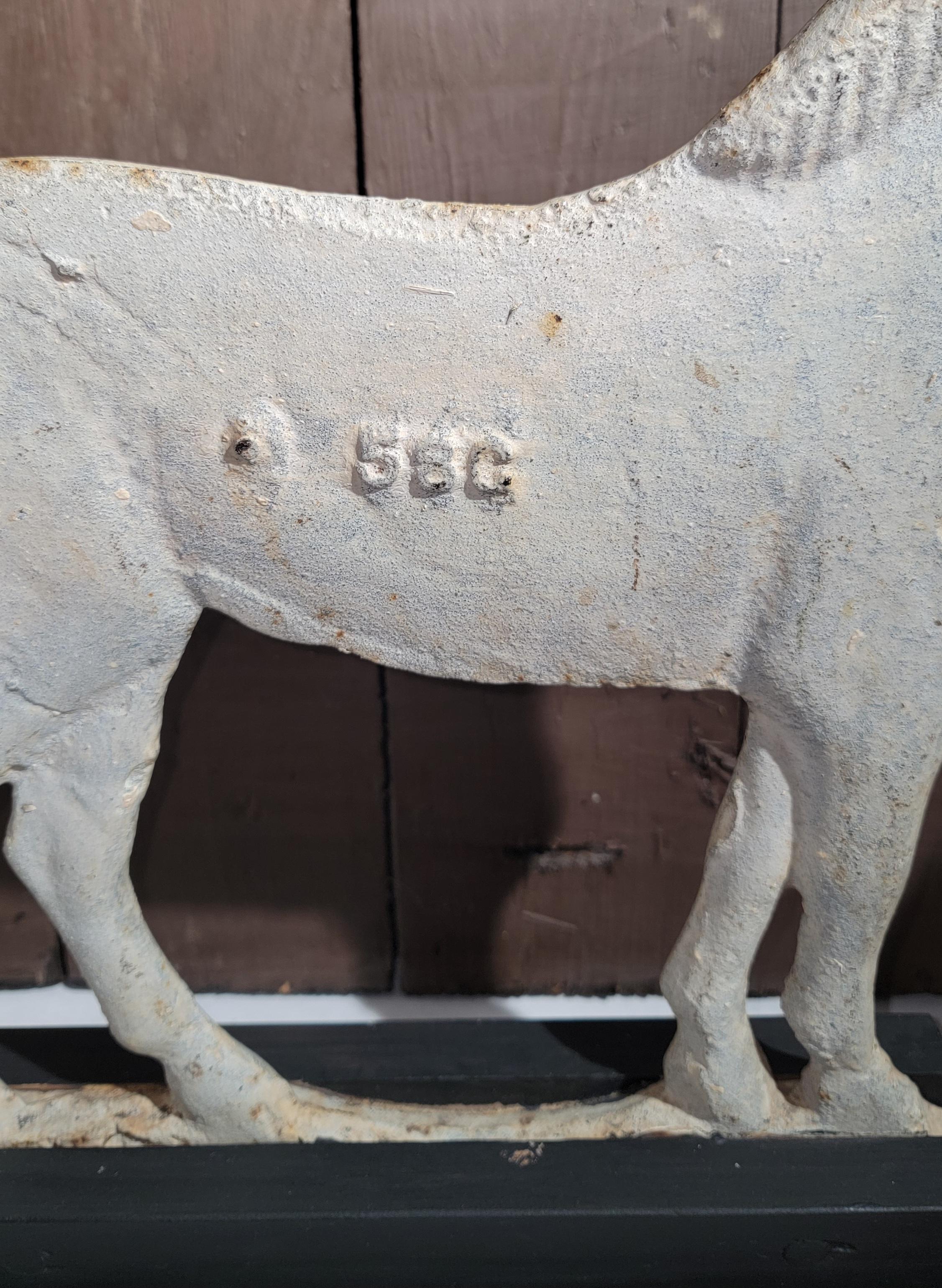 19thc Rochester Iron Works Windmill Weight Horse For Sale 4