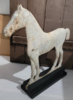 19thc Rochester Iron Works Windmill Weight Horse