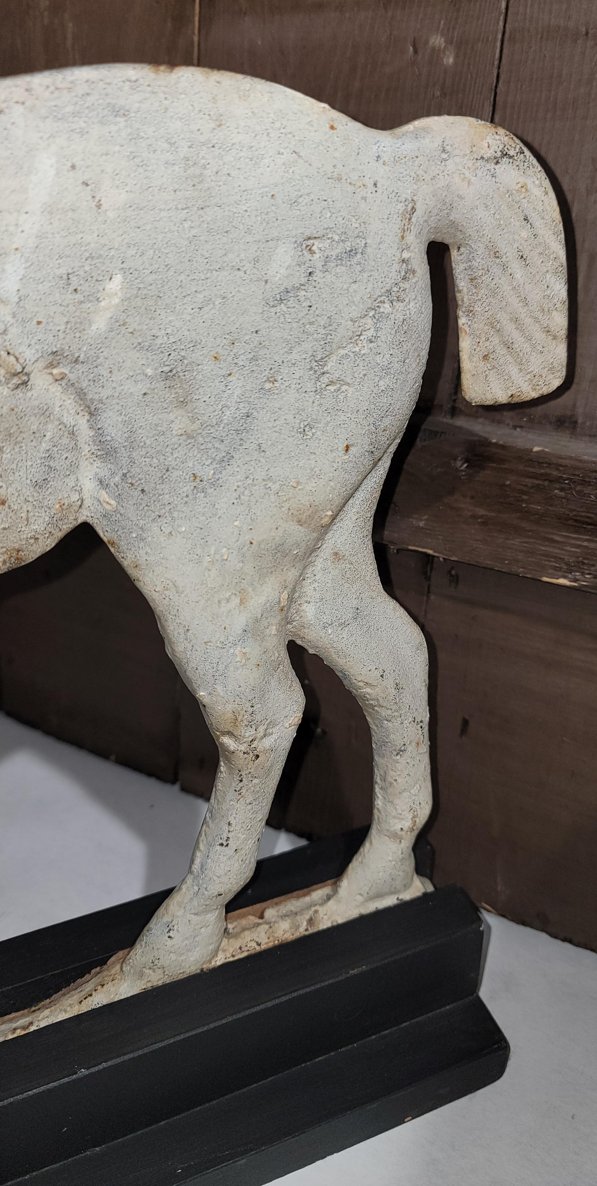 American 19thc Rochester Iron Works Windmill Weight Horse For Sale