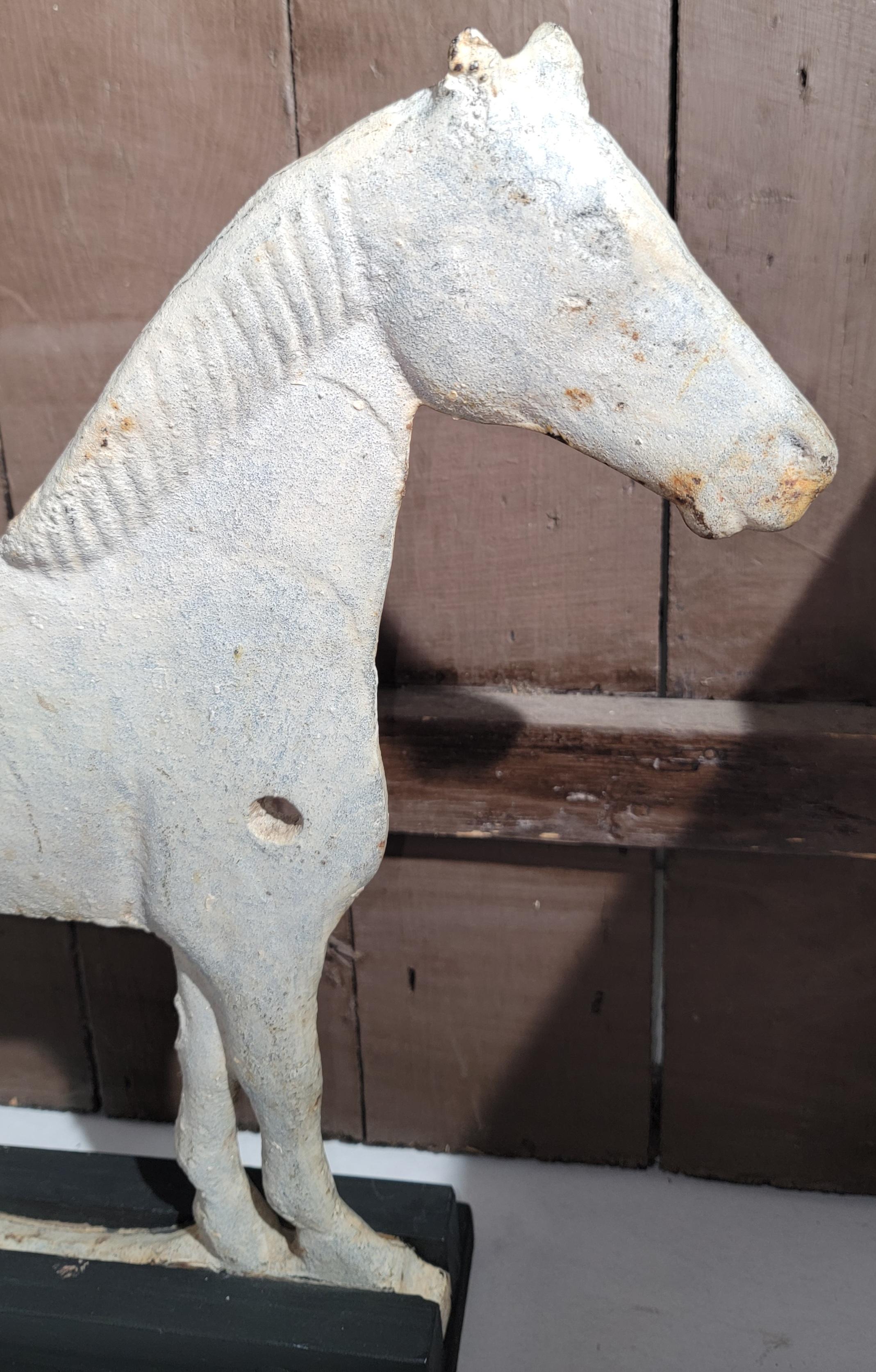 19thc Rochester Iron Works Windmill Weight Horse For Sale 3