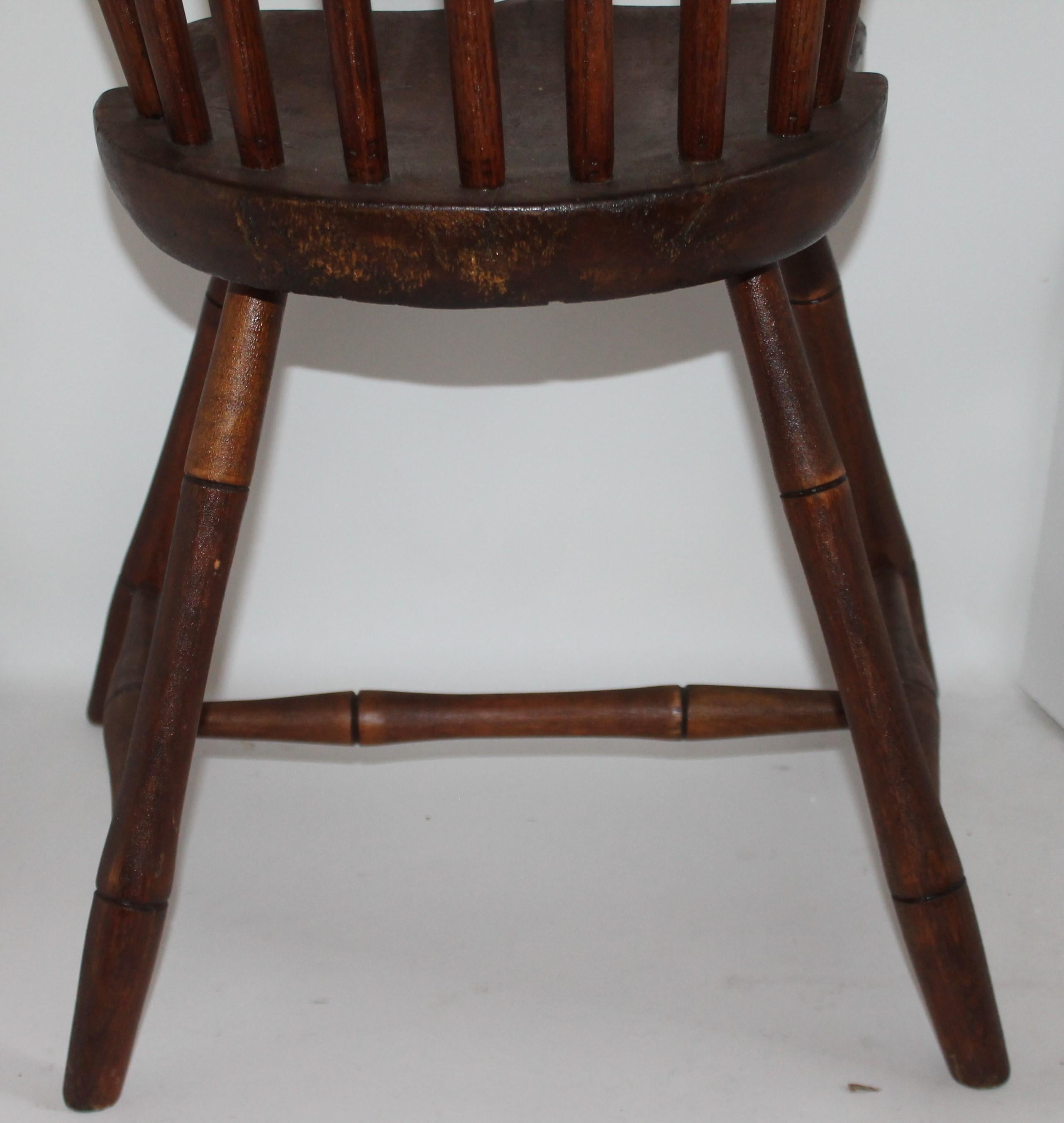 Wood 19th Century Rod Back Early Windsor Chair