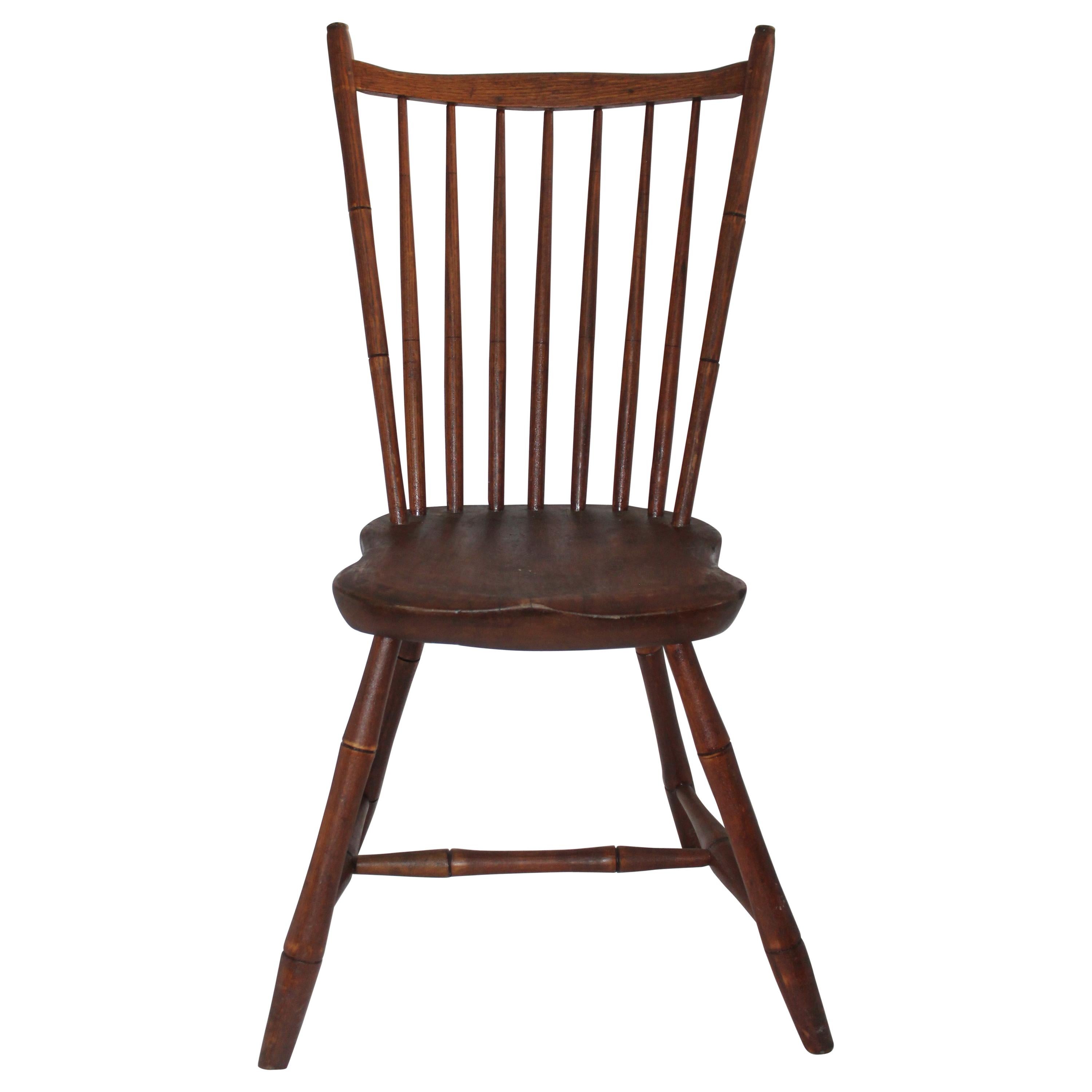 19th Century Rod Back Early Windsor Chair