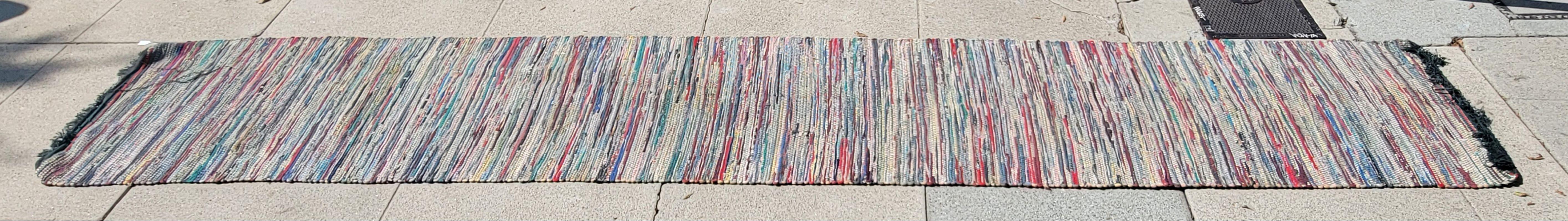 Alfombra de Trapo XIX Estadounidense en venta