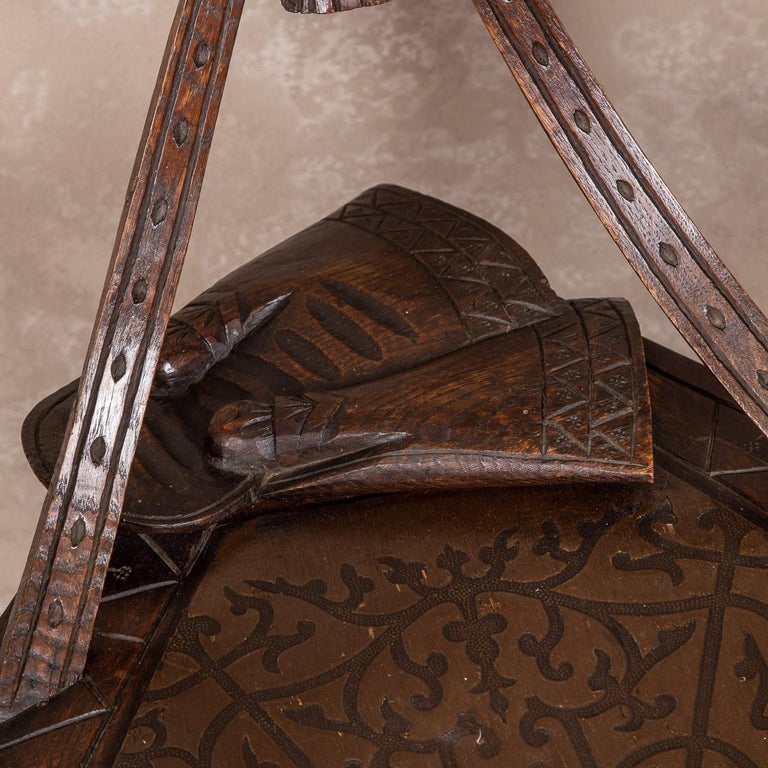 Russian Carved Wood Armchair, Attributed to Vasilii Shutov, circa 1880