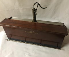 19thc Salesman's Sample Brunswick Balke Collender Co. Liquor Decanter Bar w/Rail