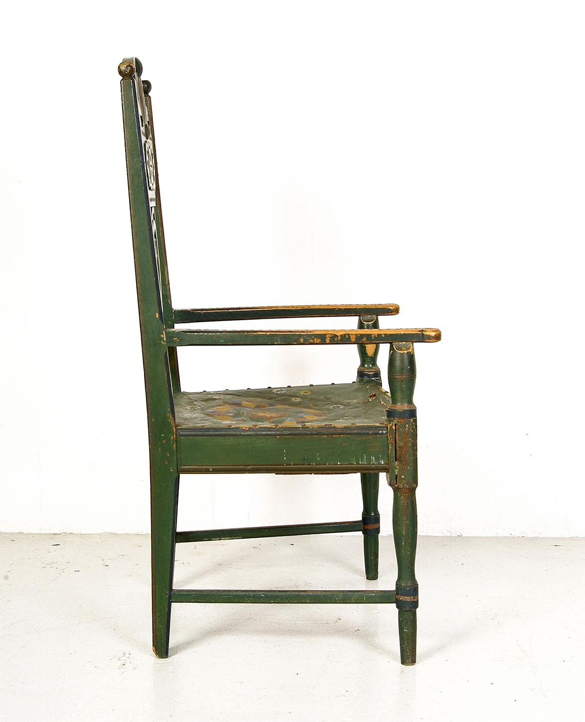 folk art chair