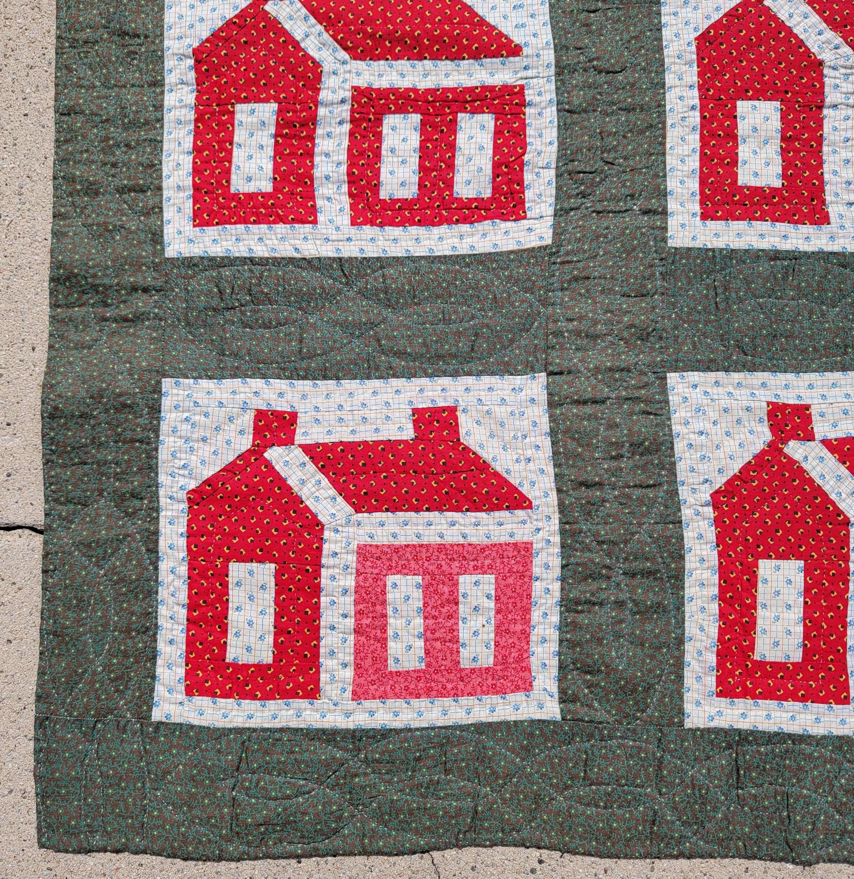 Adirondack 19thc Schoolhouse Quilt From Pennsylvania For Sale