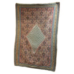 19. Jahrhundert Senneh-Kilim Handgewebter Flachgewebe-Teppich