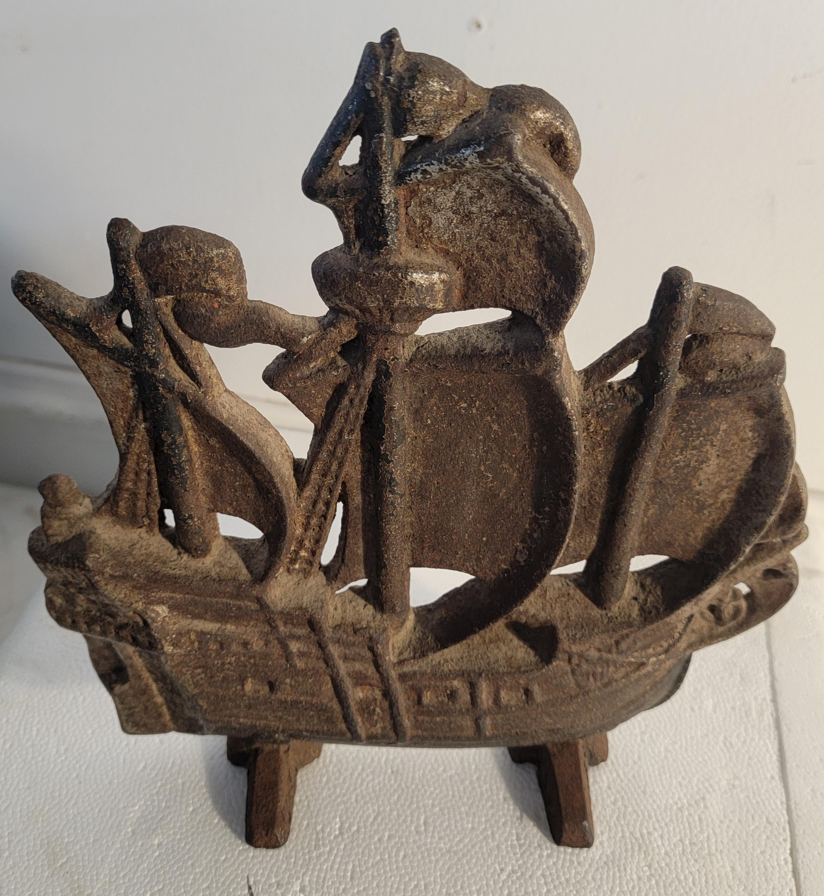 American 19Thc Ship Door Stop From New England For Sale