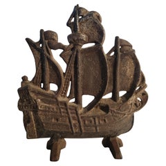 19Thc Ship Door Stop From New England