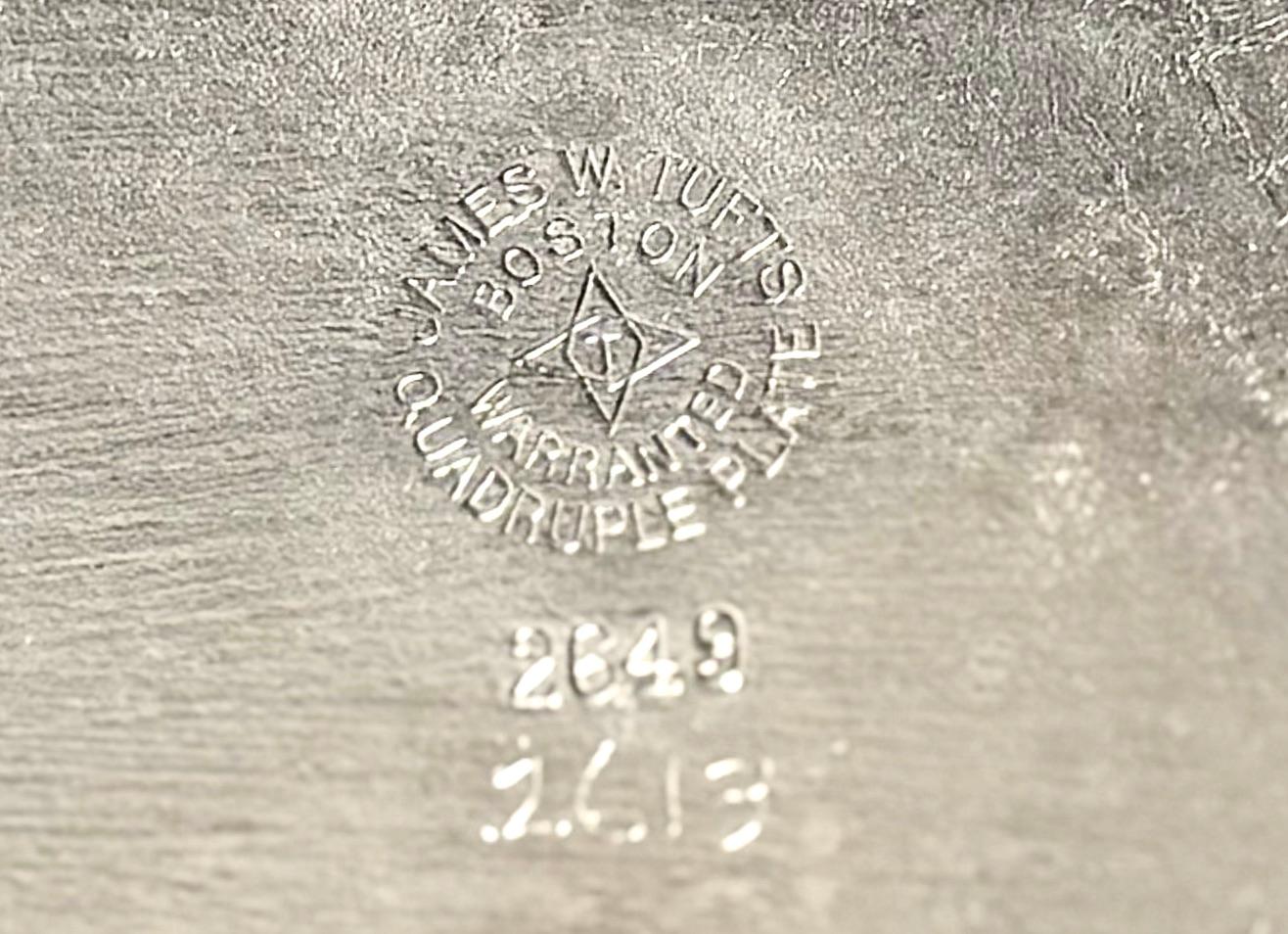 19thC. Silver Plated Victorian Figural Toothpick Holder By James Tufts, Boston In Good Condition For Sale In Incline Village, NV