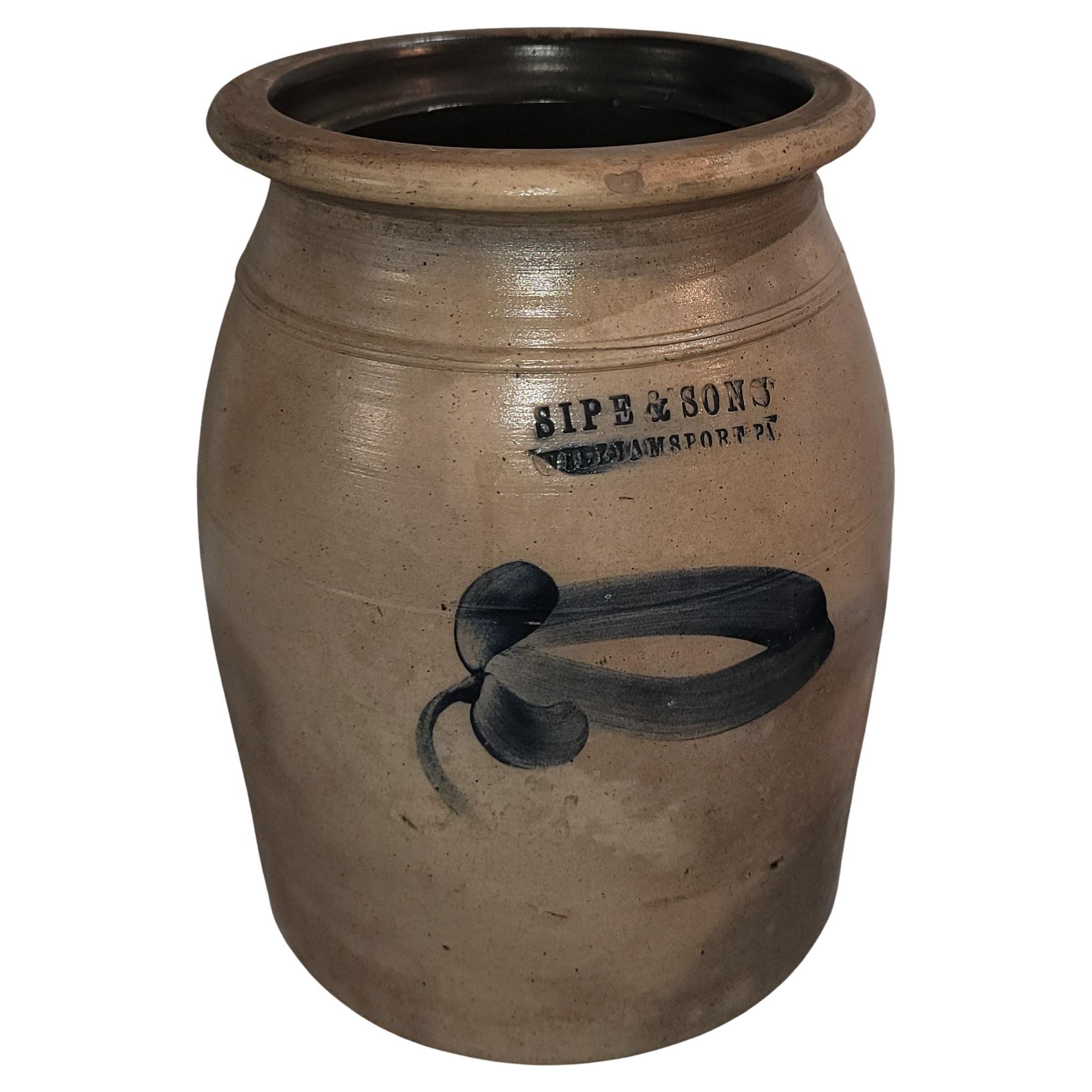 Sip and Sons, 19° secolo, 1 gal Crock