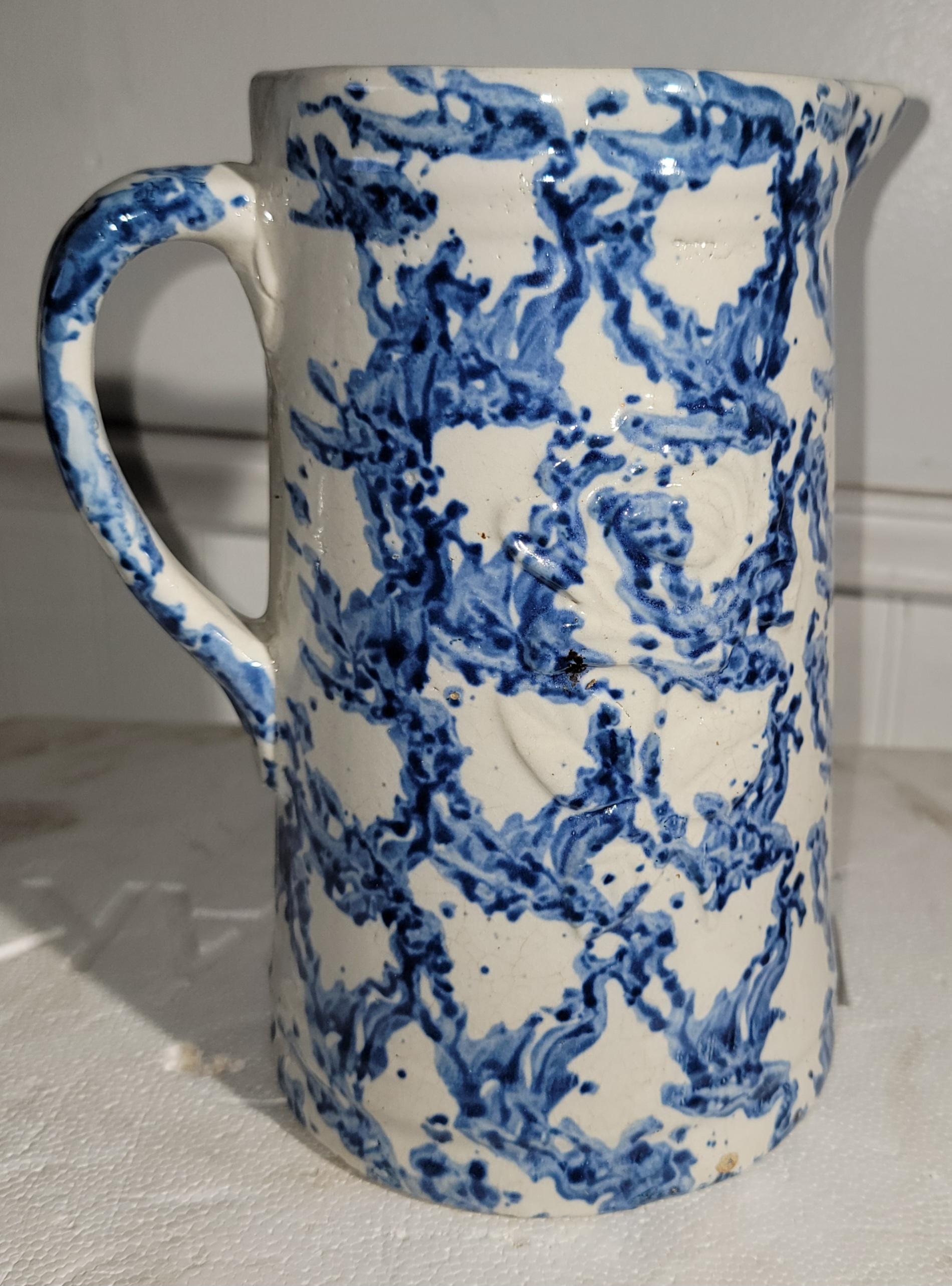 19Thc Smoke Rig Sponge Ware Pitcher Collection of Four Pichers For Sale 3