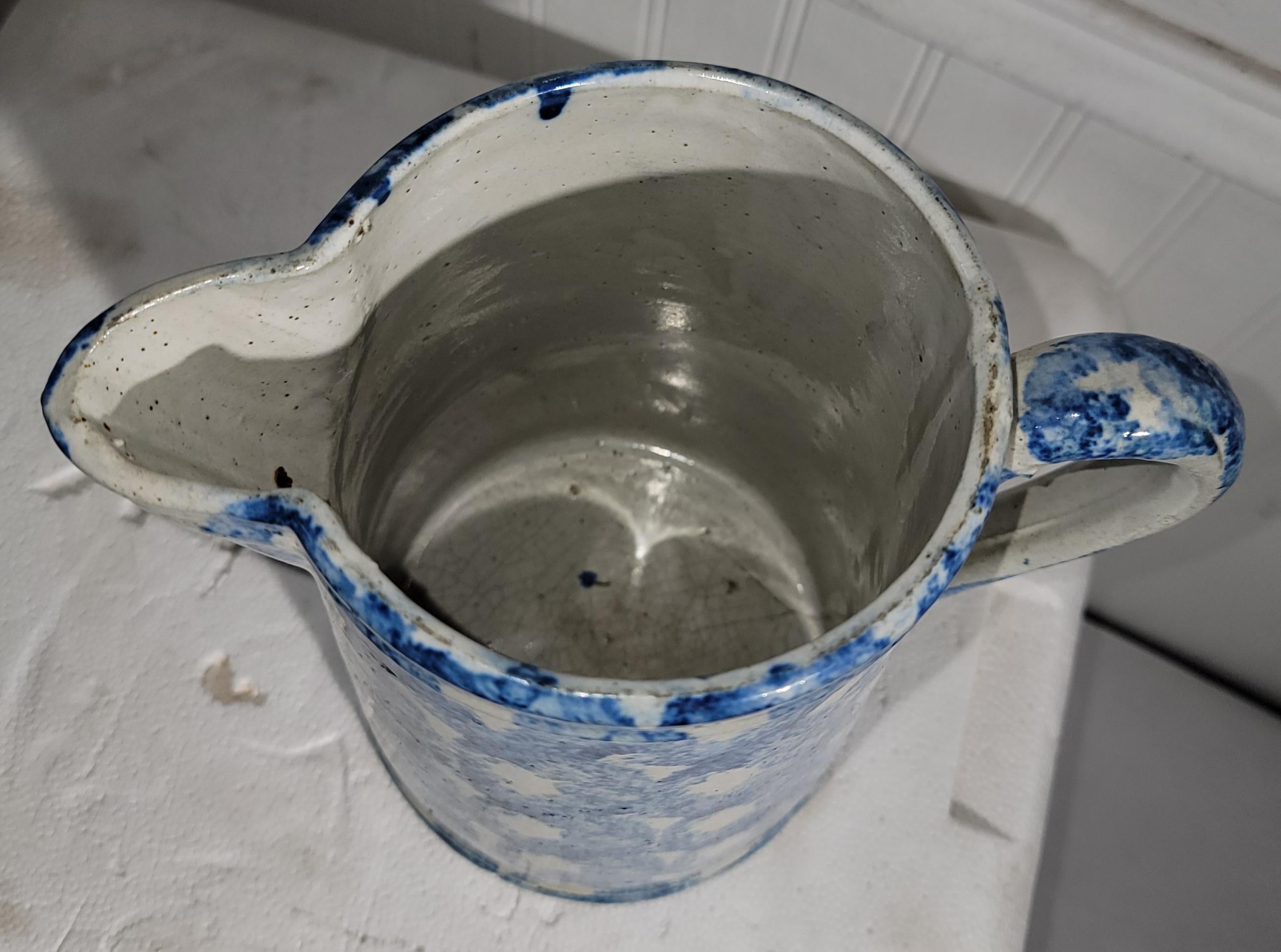 19Thc Smoke Rig Sponge Ware Pitcher Collection of Four Pichers For Sale 4
