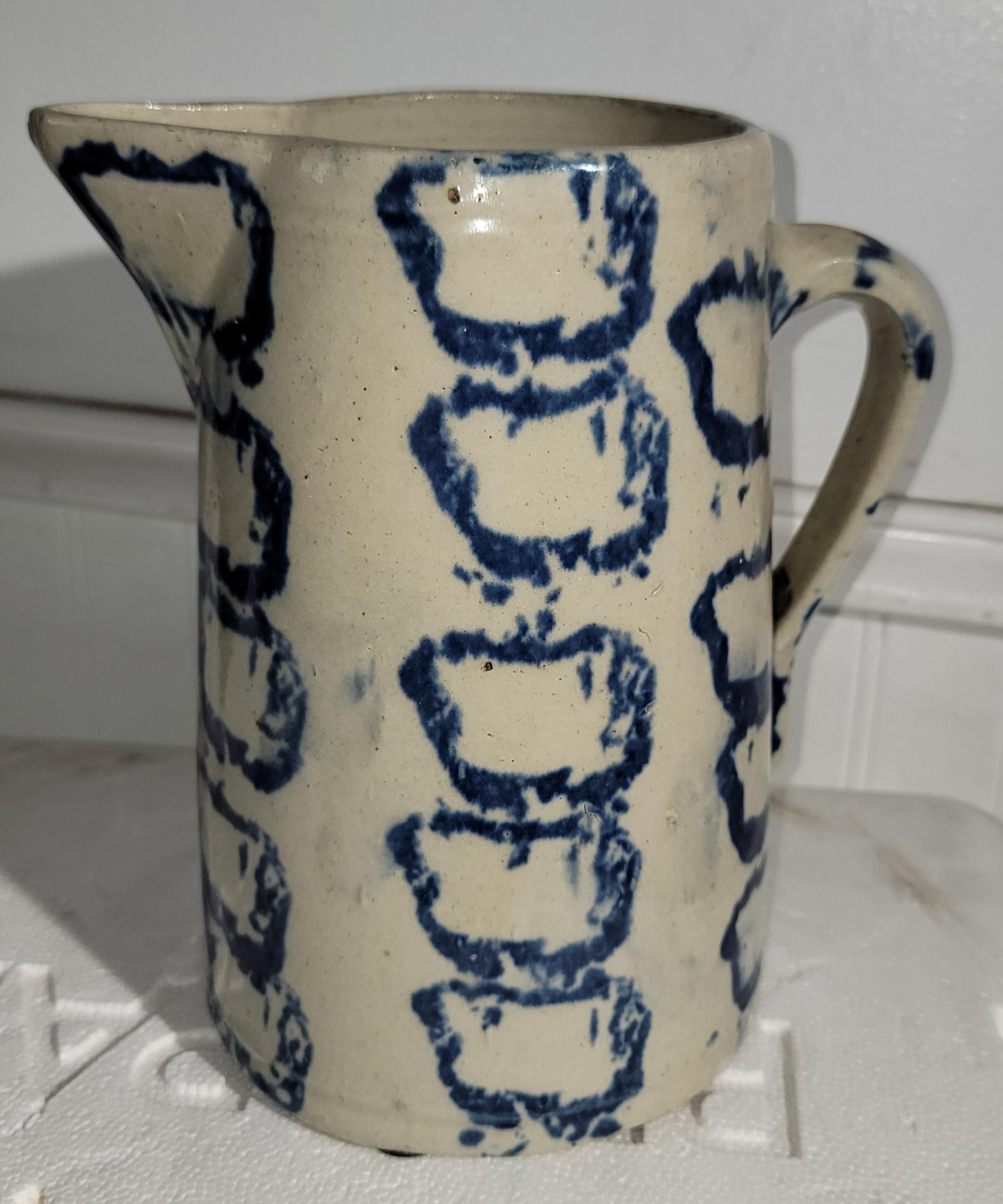 19Thc Smoke Rig Sponge Ware Pitcher Collection of Four Pichers For Sale 5