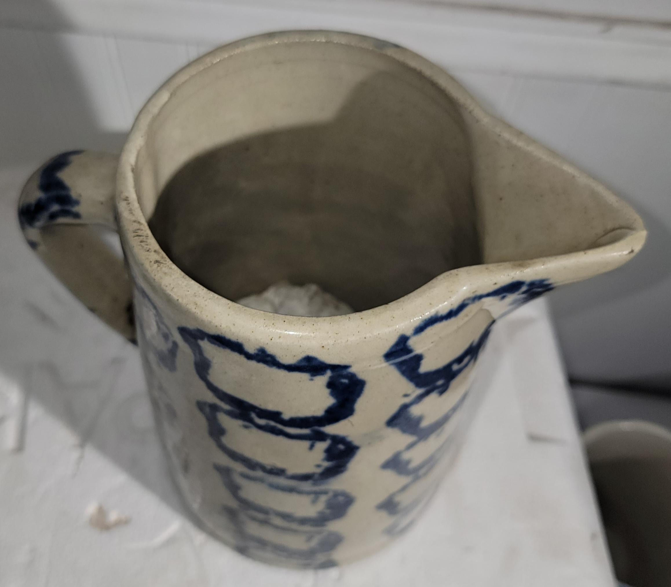 19Thc Smoke Rig Sponge Ware Pitcher Collection of Four Pichers For Sale 7