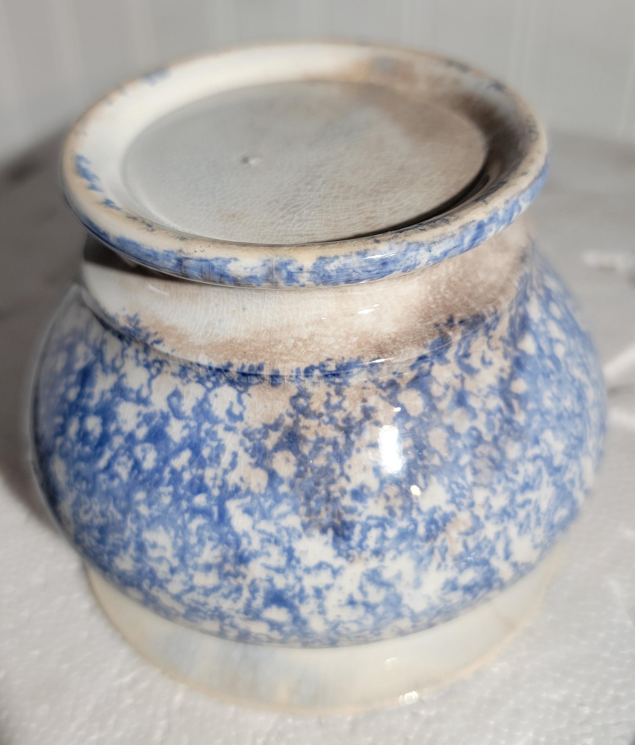 19th Century 19thc Soft Paste Lidded Jar For Sale