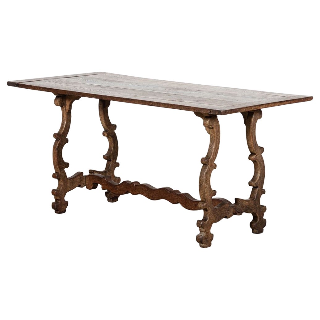 Mesa caballete de roble española del s. XIX en venta