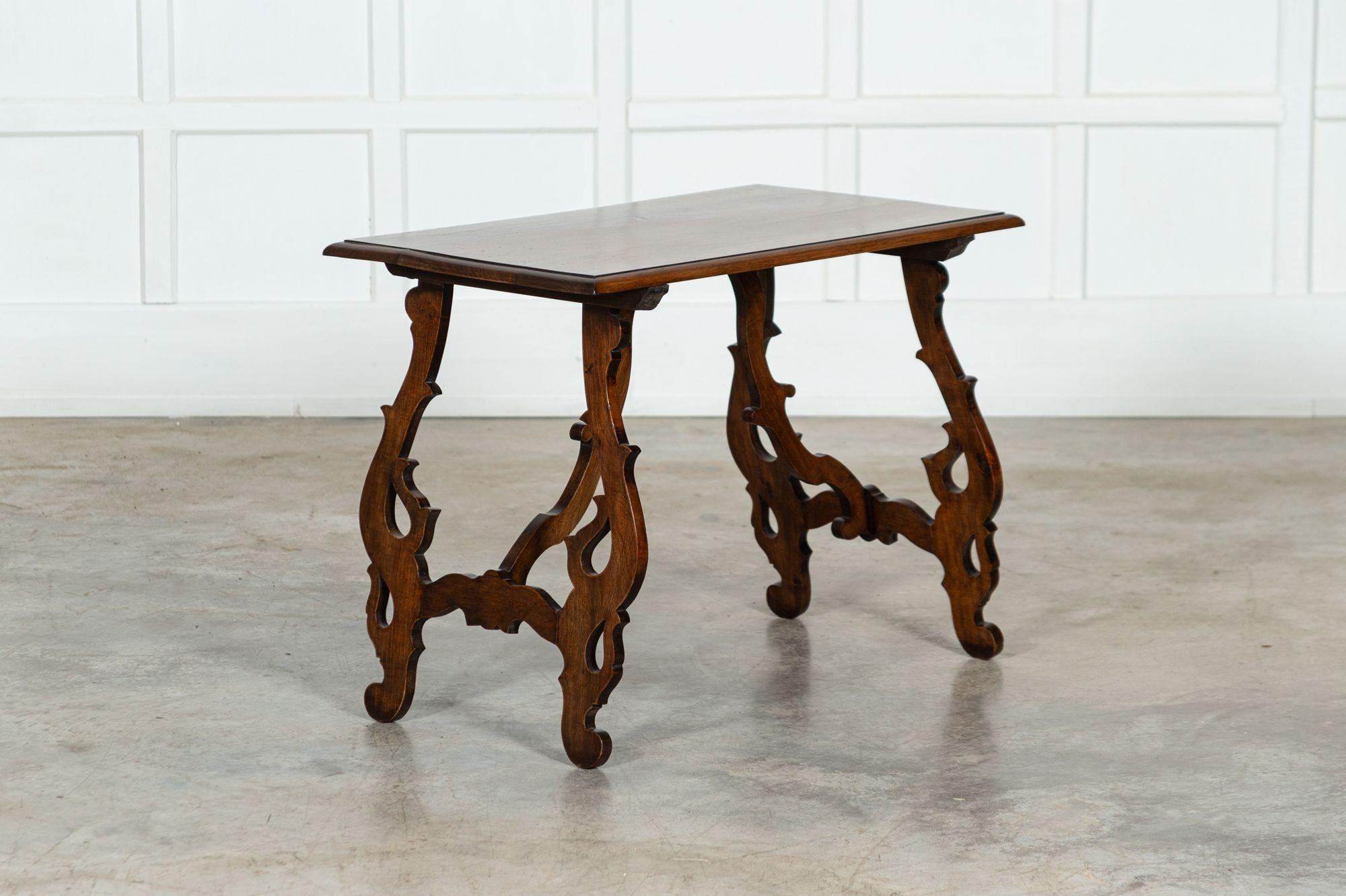 Table à tréteaux en noyer espagnol du XIXe siècle Bon état - En vente à Staffordshire, GB