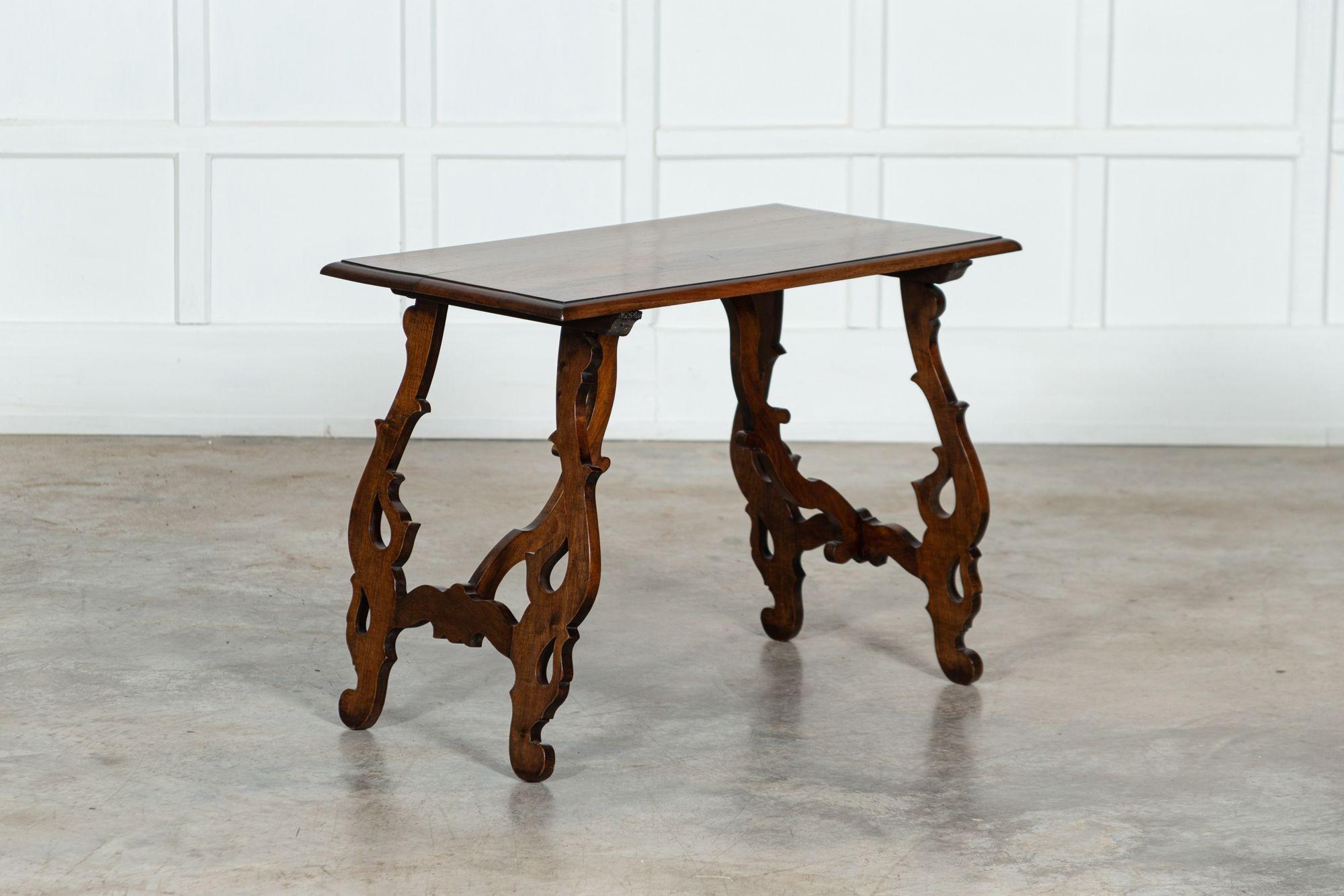 19th Century Spanish Walnut Trestle Table For Sale 4