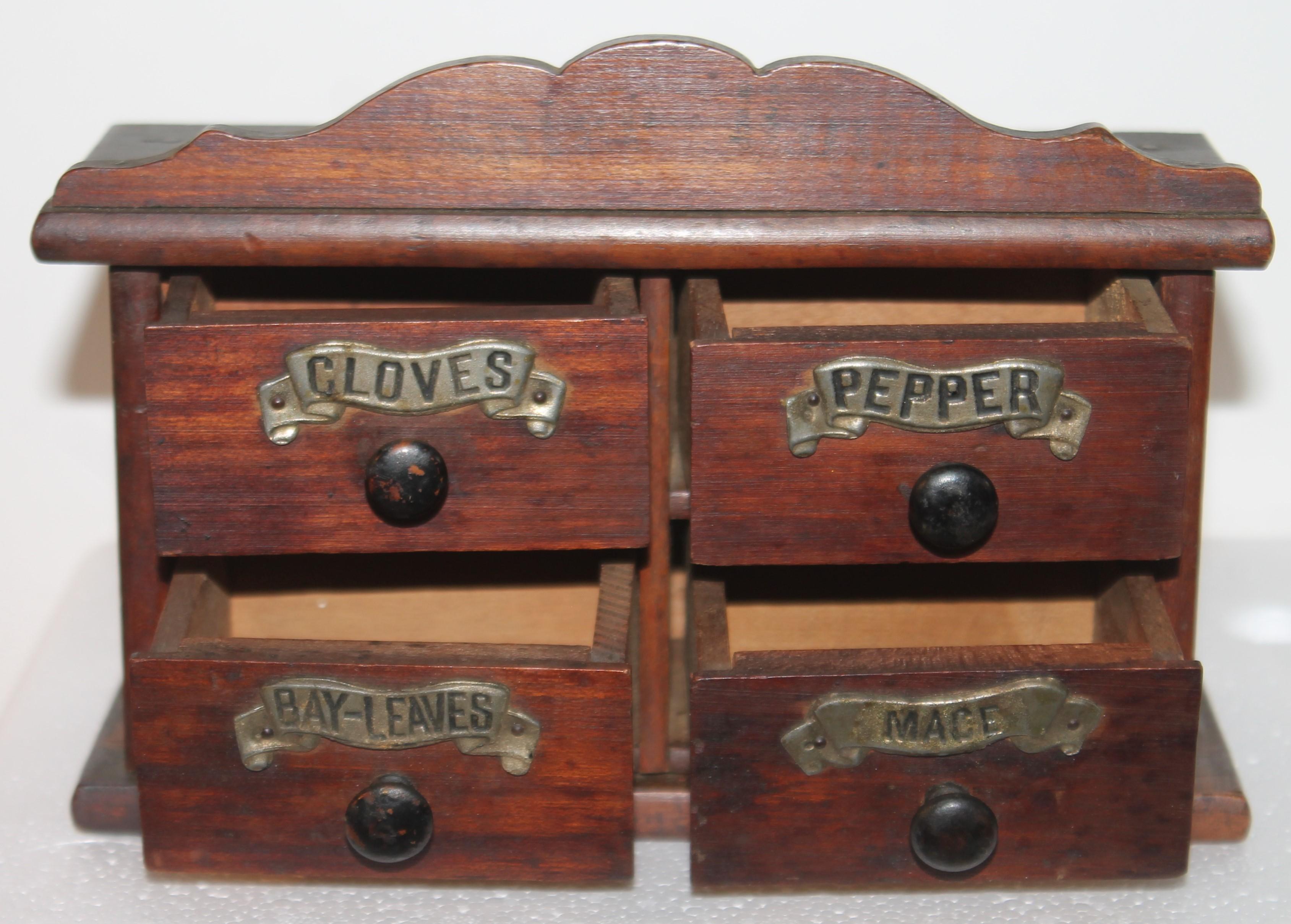 American 19thc Spice Box from New England