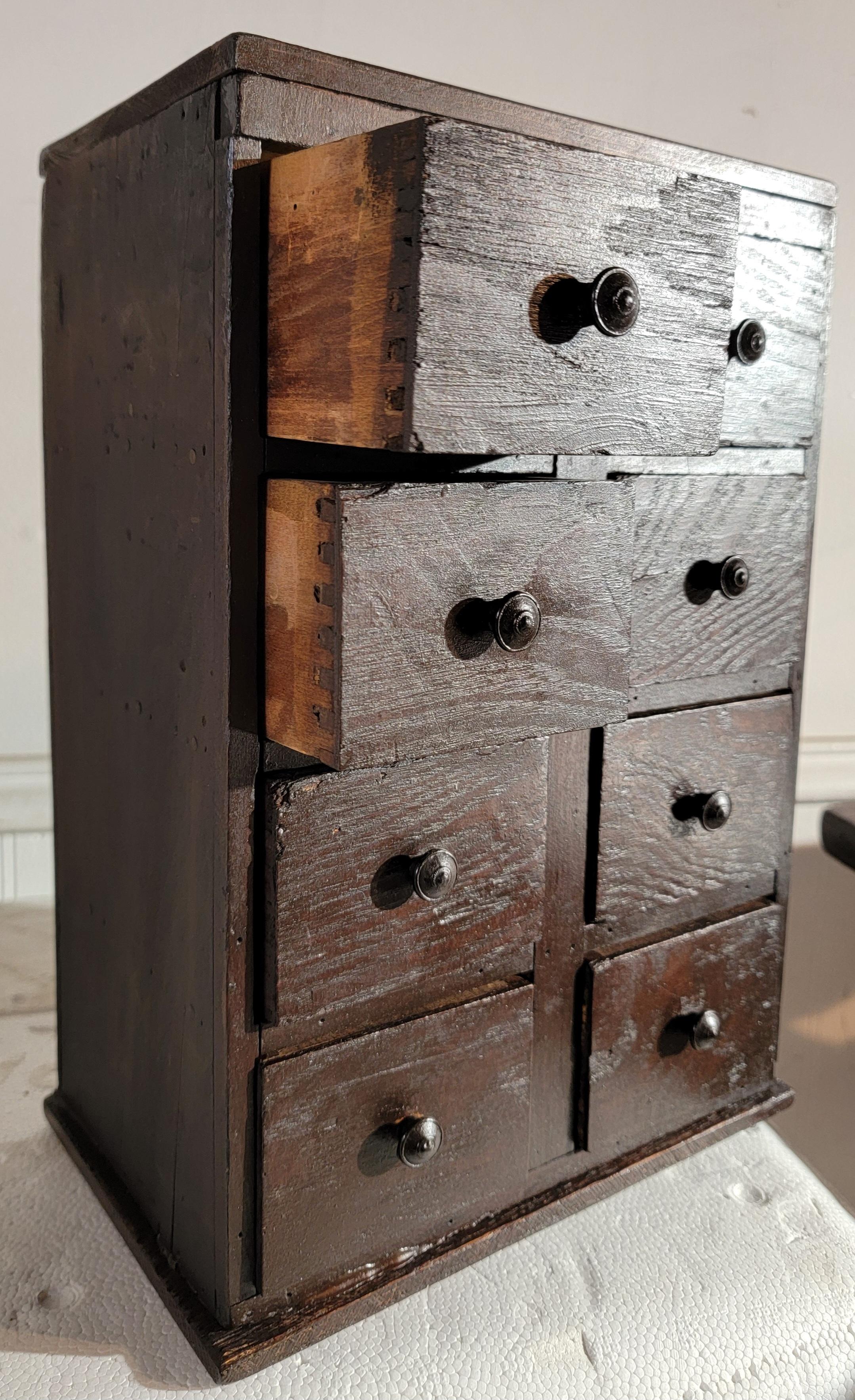 19thc Spice Wall Box/ Cabinet For Sale 3