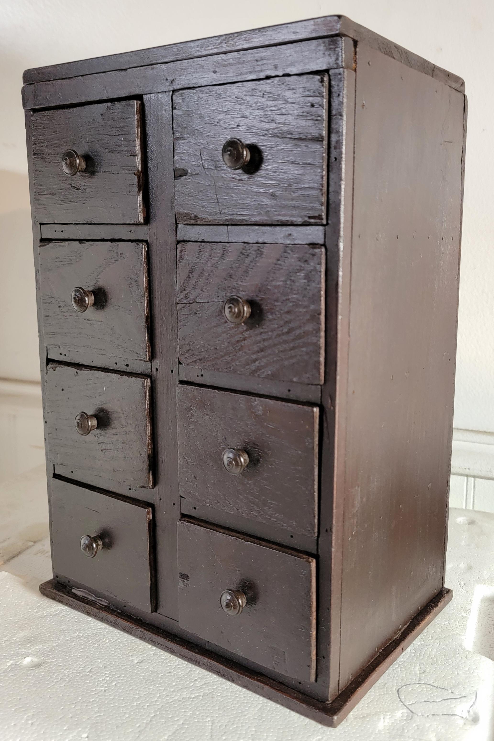 19thc Spice Wall Box/ Cabinet For Sale 4