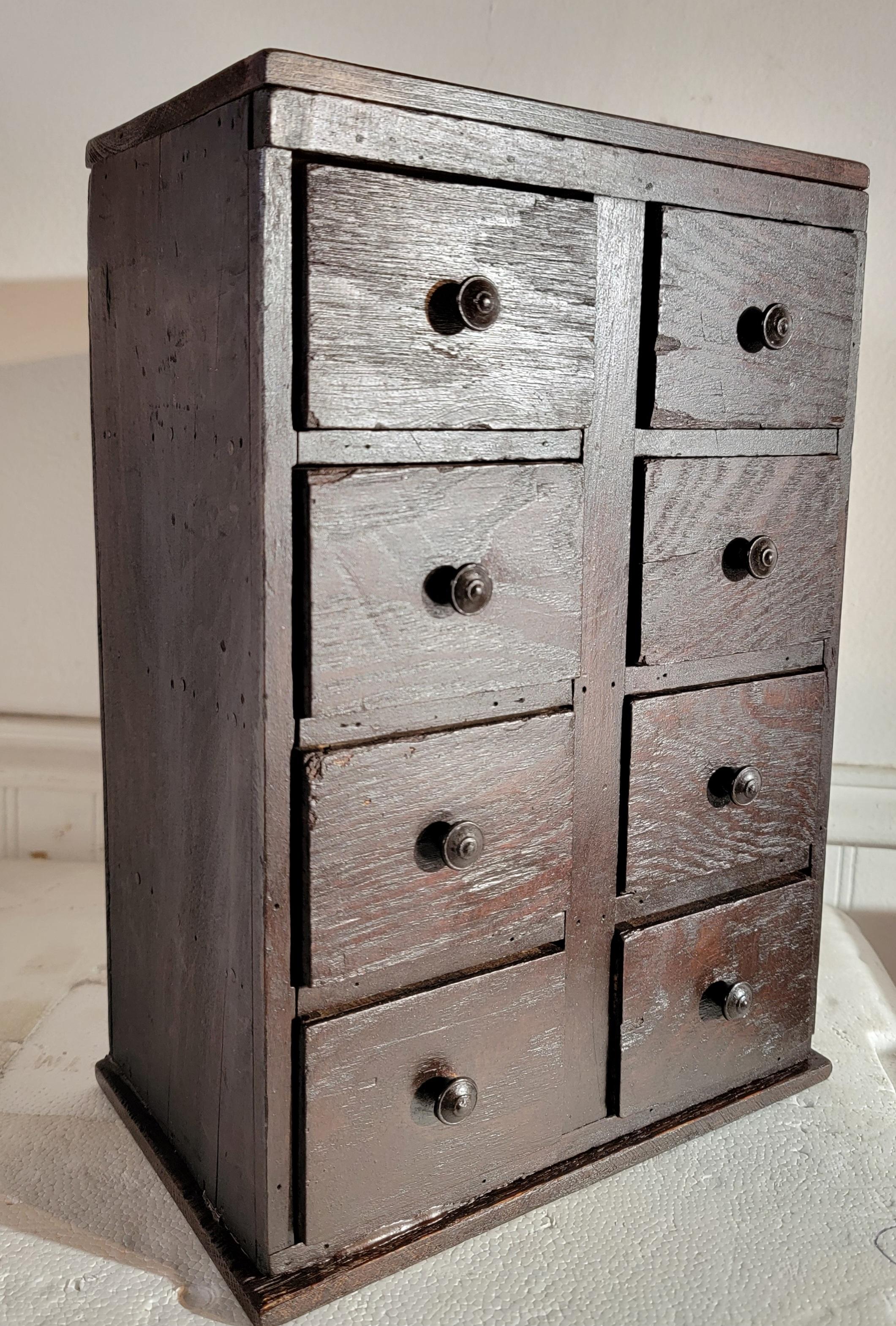 19thc Spice Wall Box/ Cabinet For Sale 5