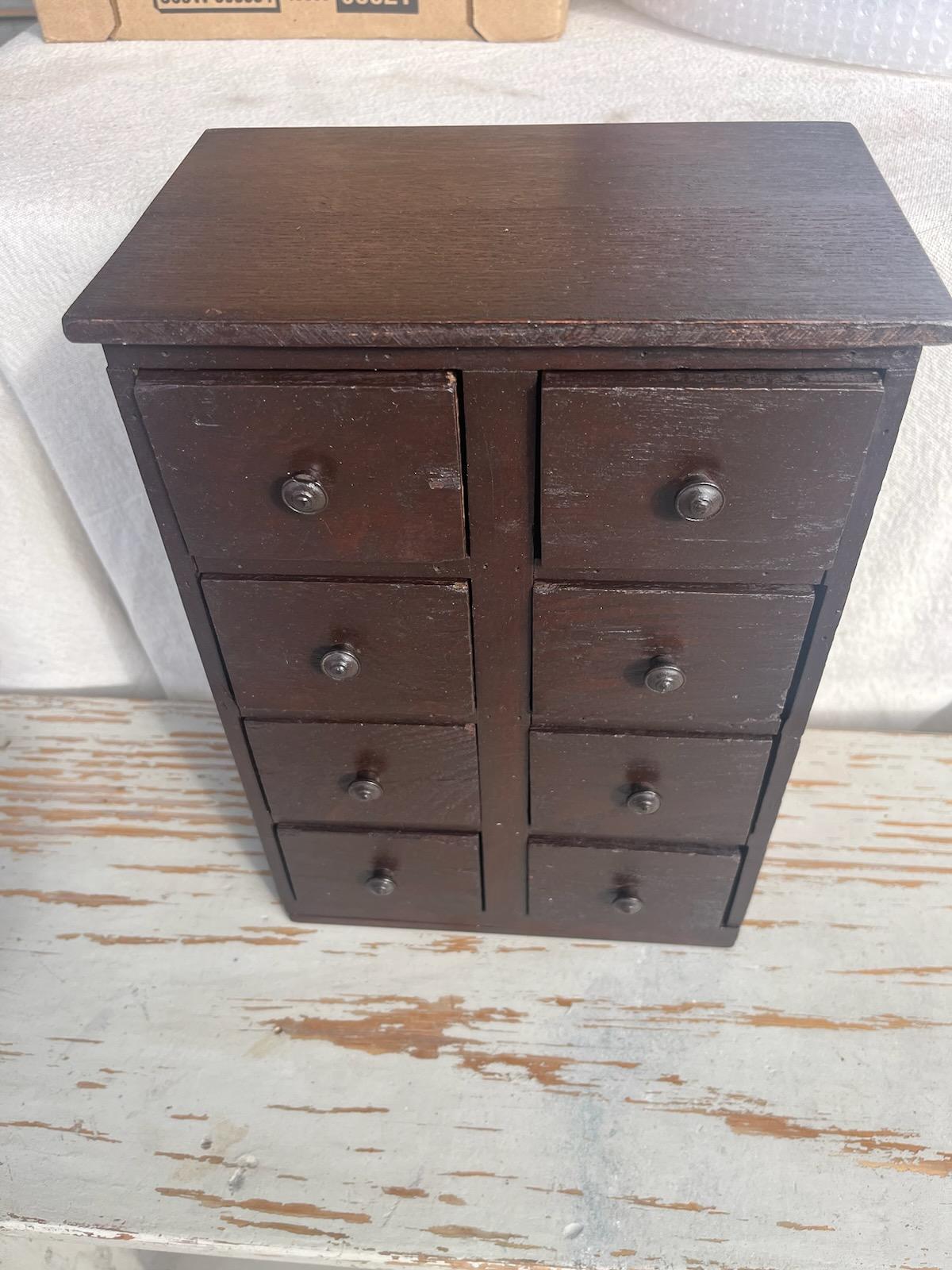 Hand-Crafted 19thc Spice Wall Box/ Cabinet For Sale