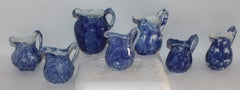 19th Century Sponge Creamers, Set of 8