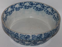 19th Century Sponge Ware Bake Dish