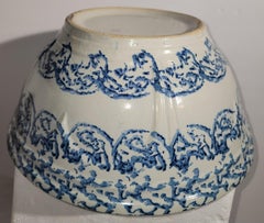 19thc Sponge ware Bowl